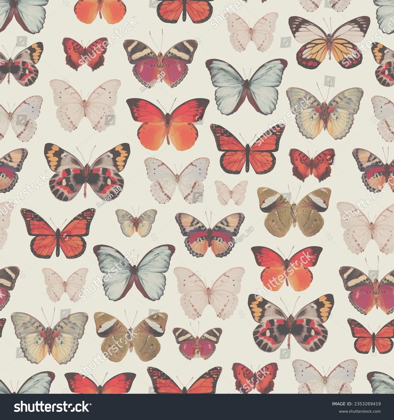 SVG of Vintage Butterflies, A beautiful and luxurious design for many occasions. svg
