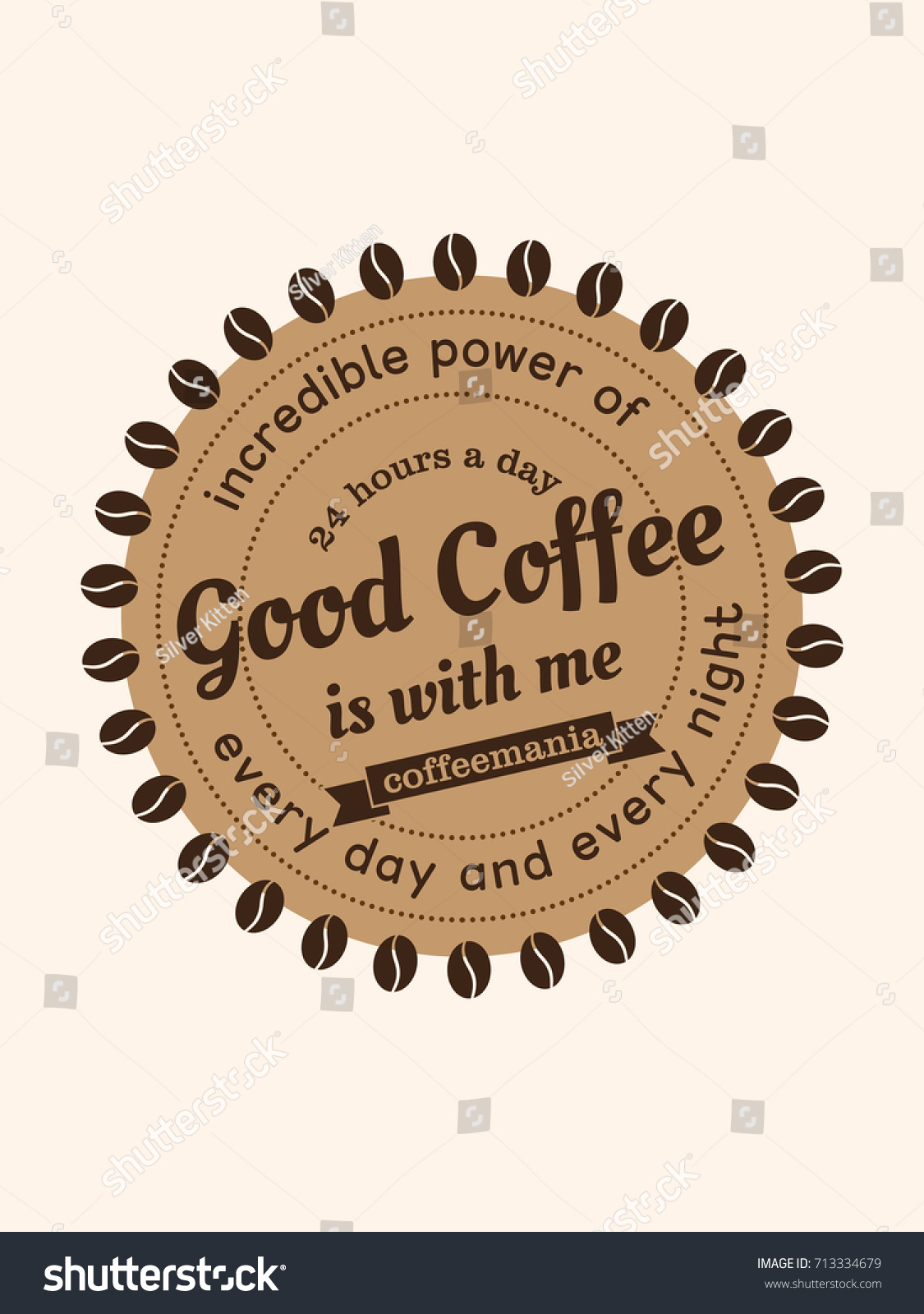 SVG of Vintage coffee logo design. Retro emblem with the inscription: 