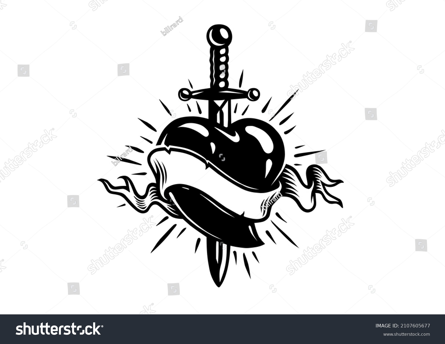 153 Sacred Heart And Dagger Images, Stock Photos & Vectors 