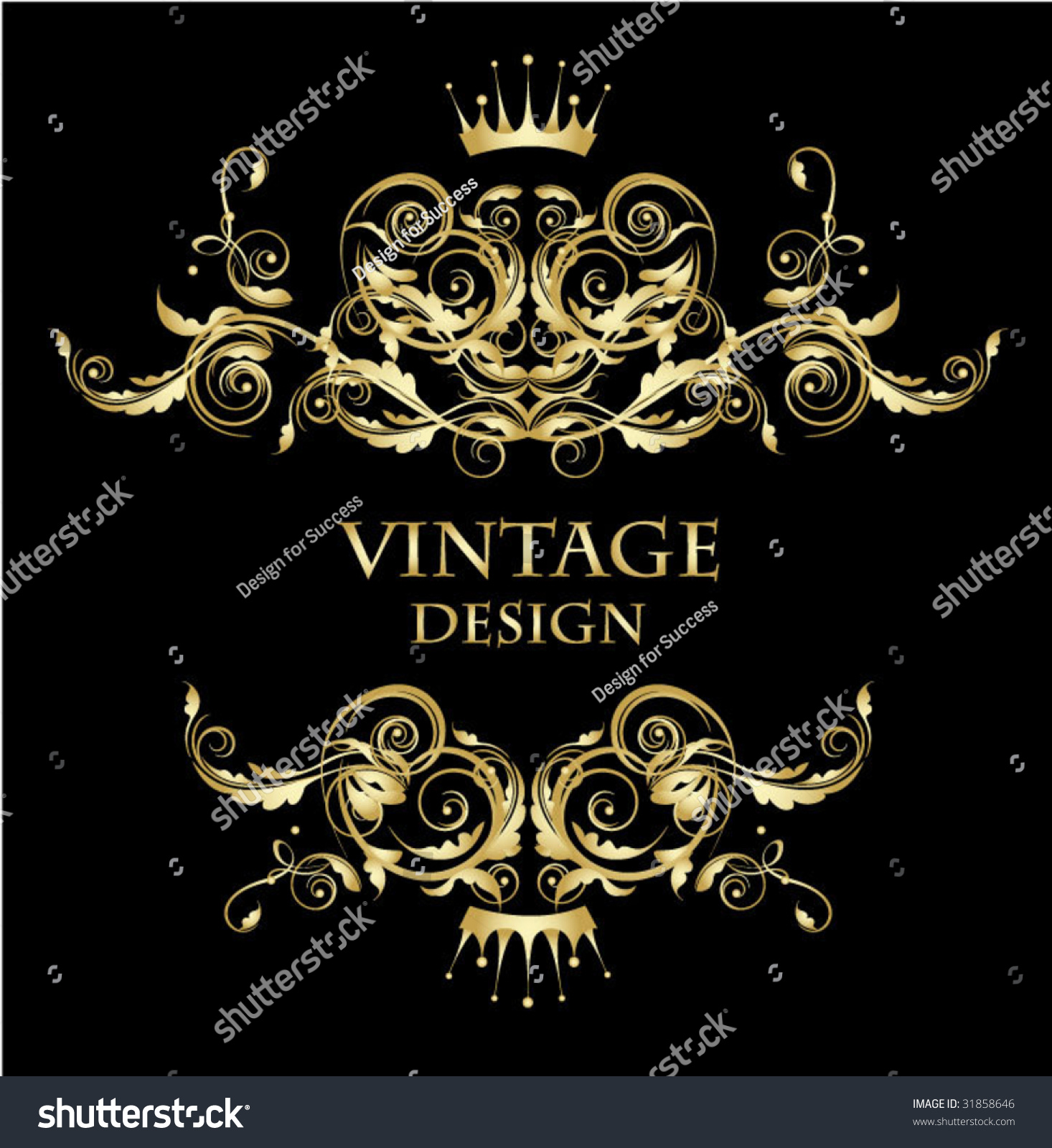 Vintage Frame Stock Vector (Royalty Free) 31858646