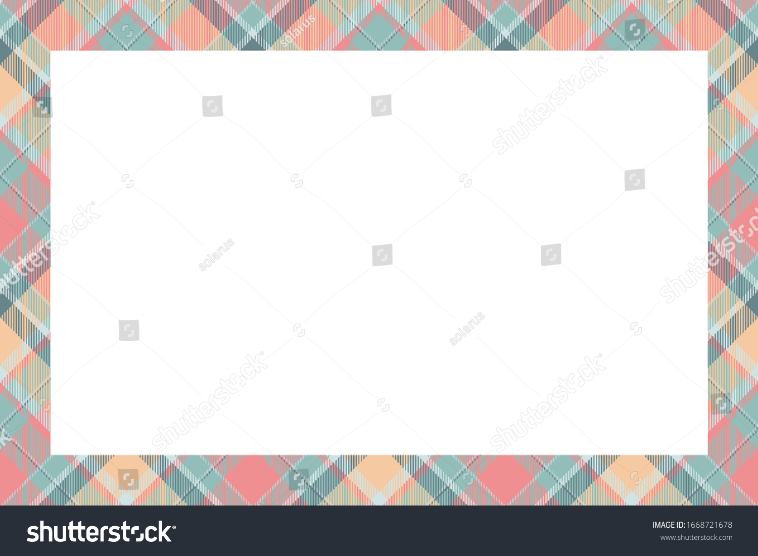 Vintage Frame Vector Scottish Border Pattern Stock Vector (Royalty Free ...