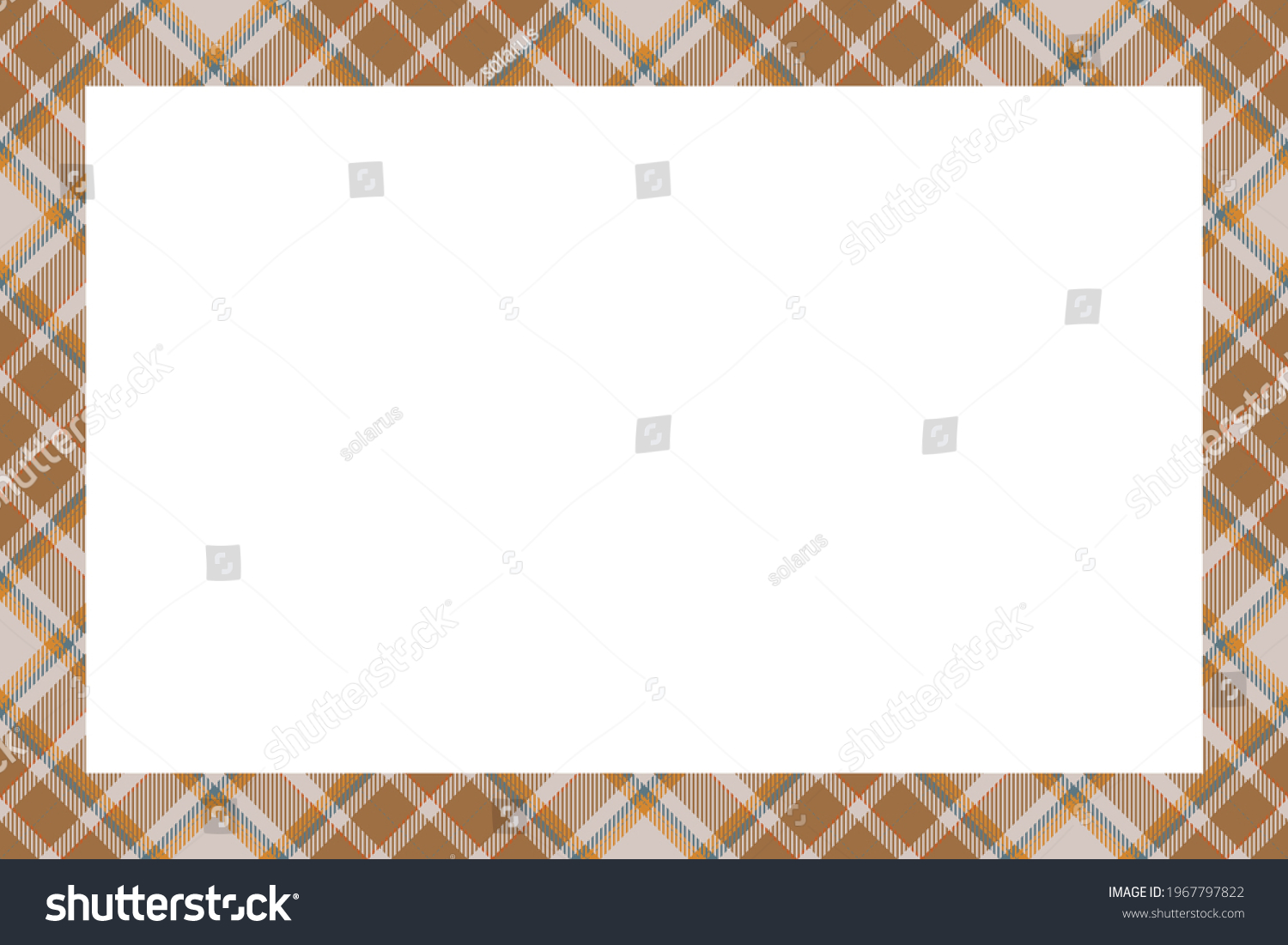 Vintage Frame Vector Scottish Border Pattern Stock Vector (Royalty Free ...