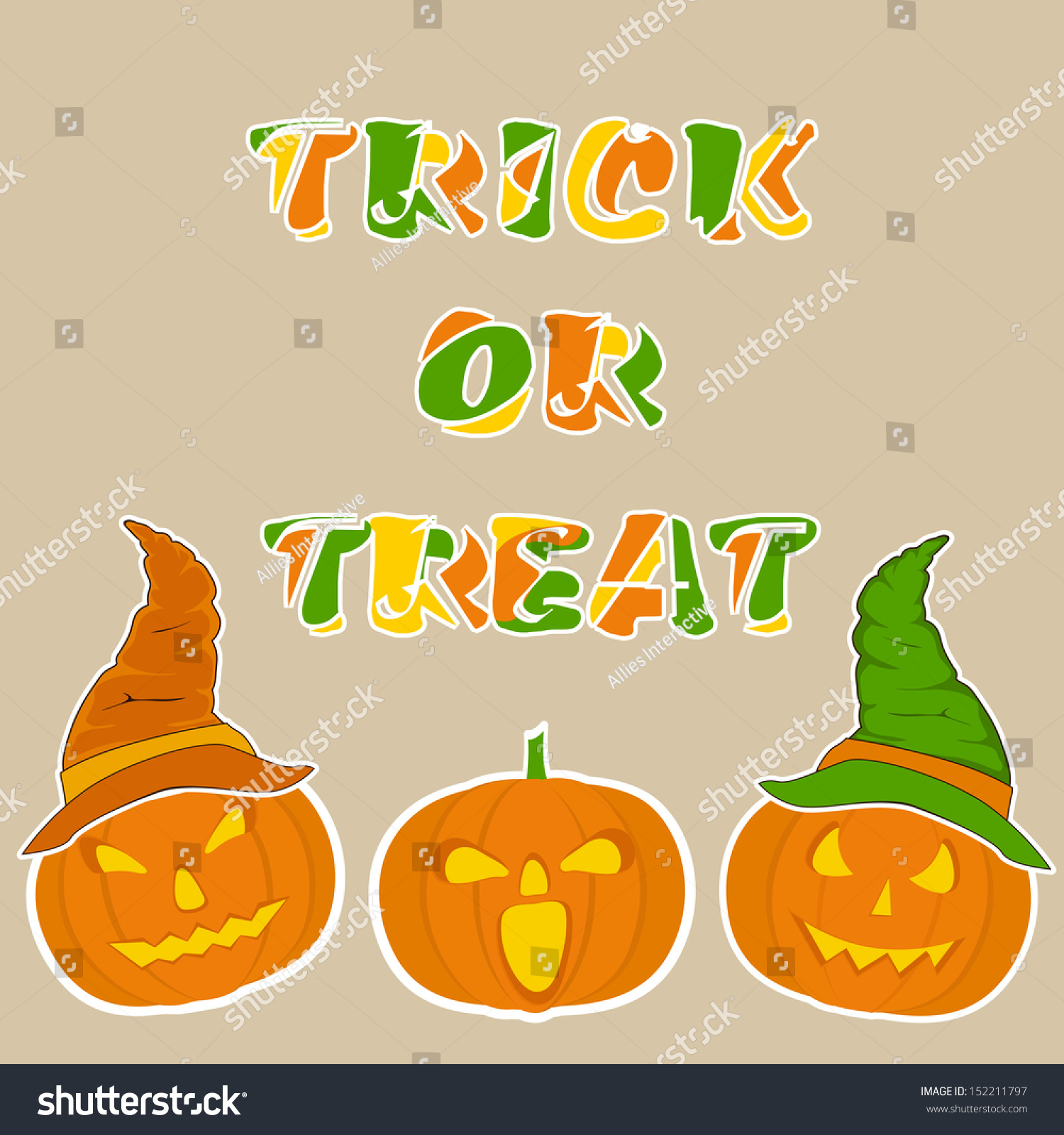 Vintage Halloween Poster Banner Background Scary Stock Vector (Royalty