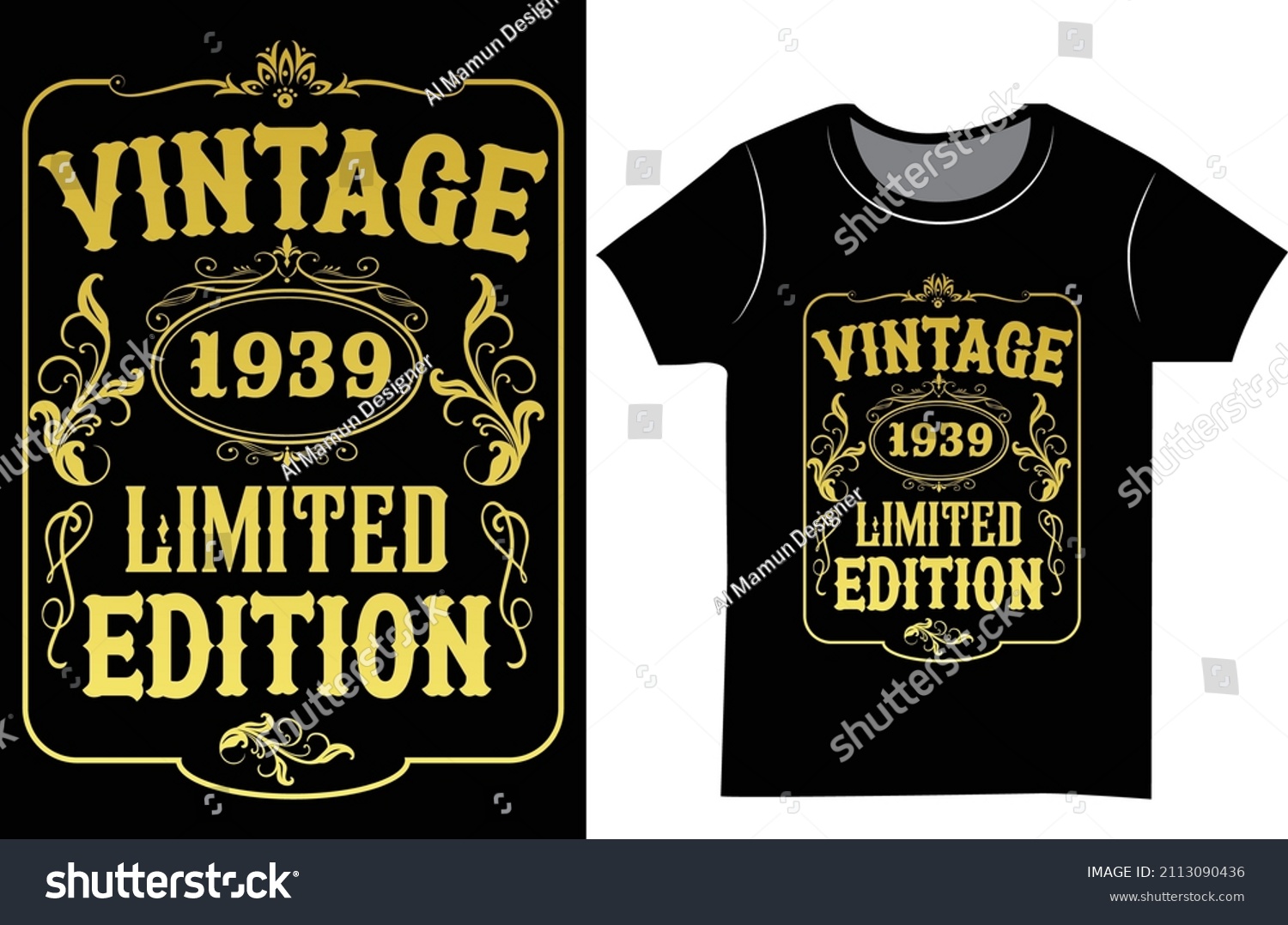 SVG of Vintage limited edition SVG t-shirt design and birthday shirt for man svg