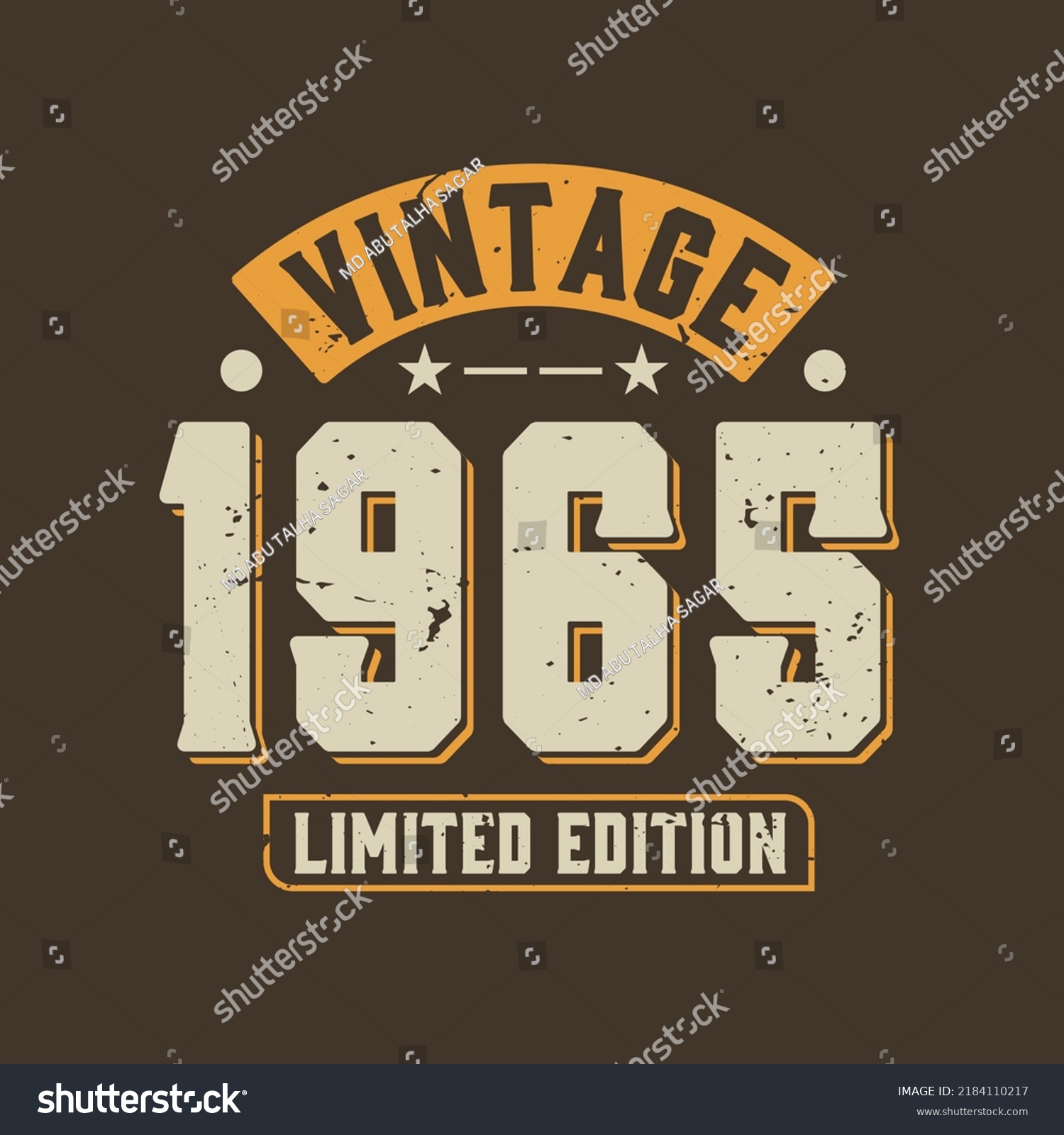 SVG of Vintage 1965 Limited Edition. 1965 Vintage Retro Birthday svg