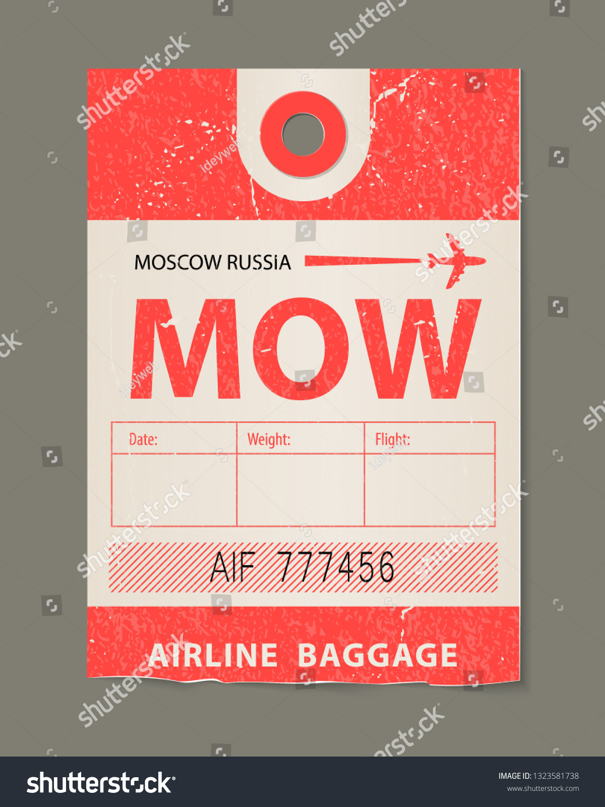 retro luggage tags