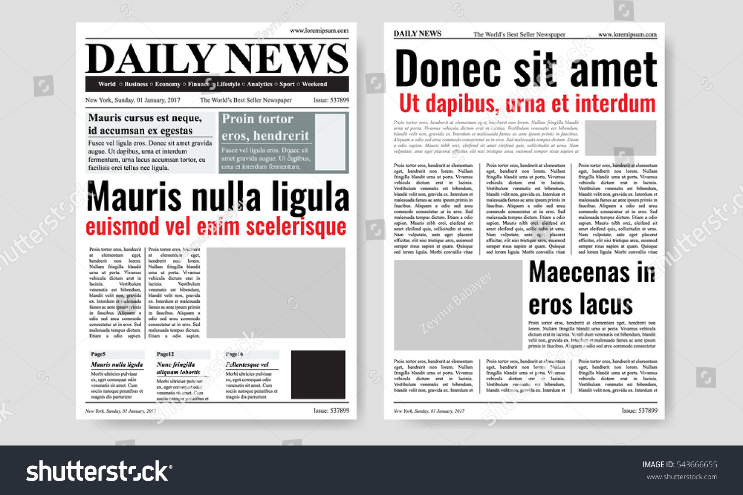 news paper templates