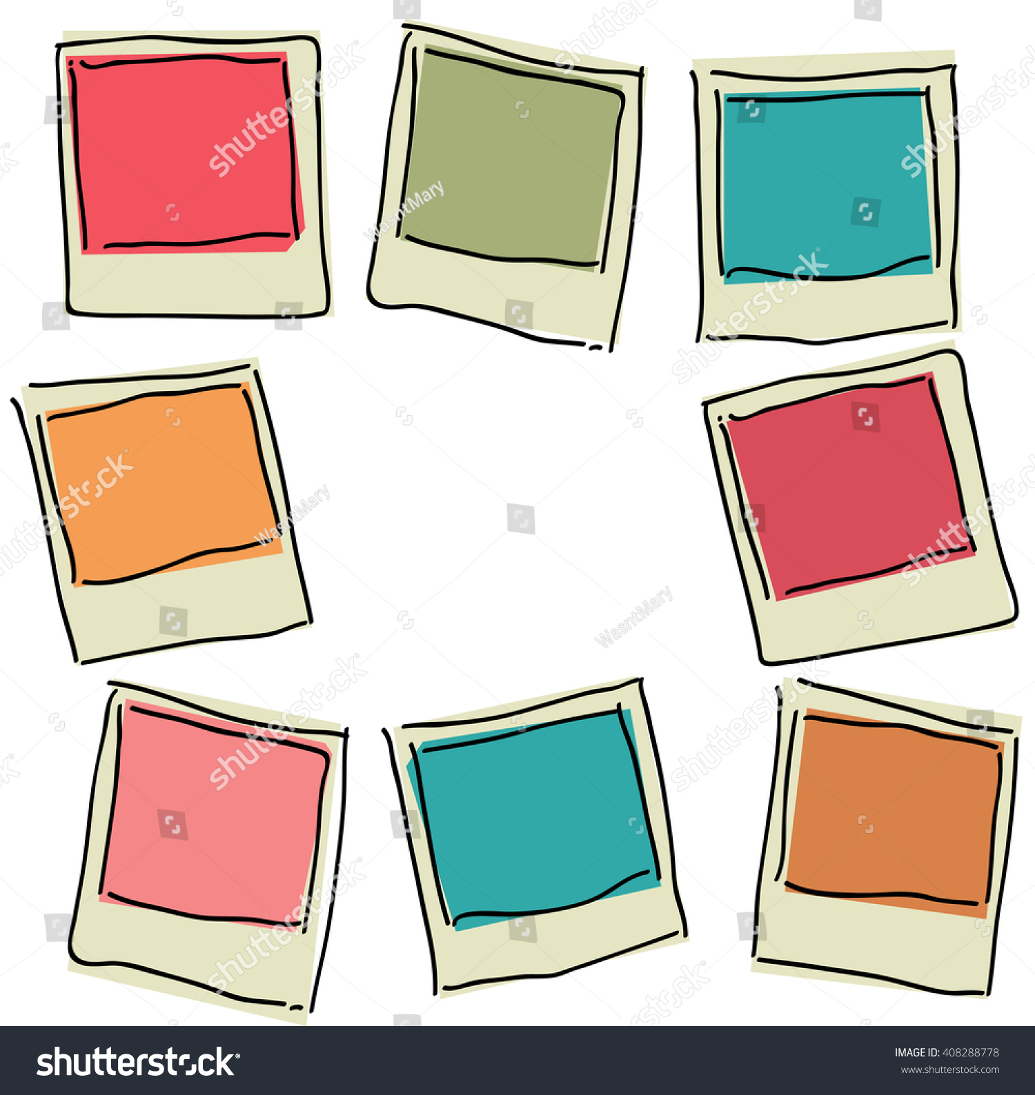 vintage-old-style-photo-frame-doodle-stock-vector-royalty-free-408288778-shutterstock