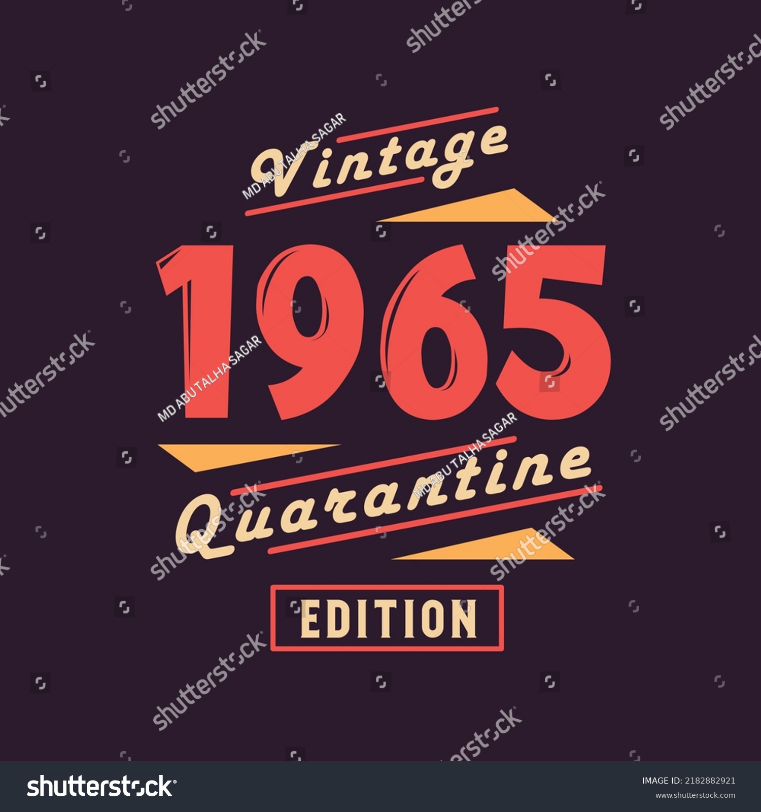 SVG of Vintage 1965 Quarantine Edition. 1965 Vintage Retro Birthday svg