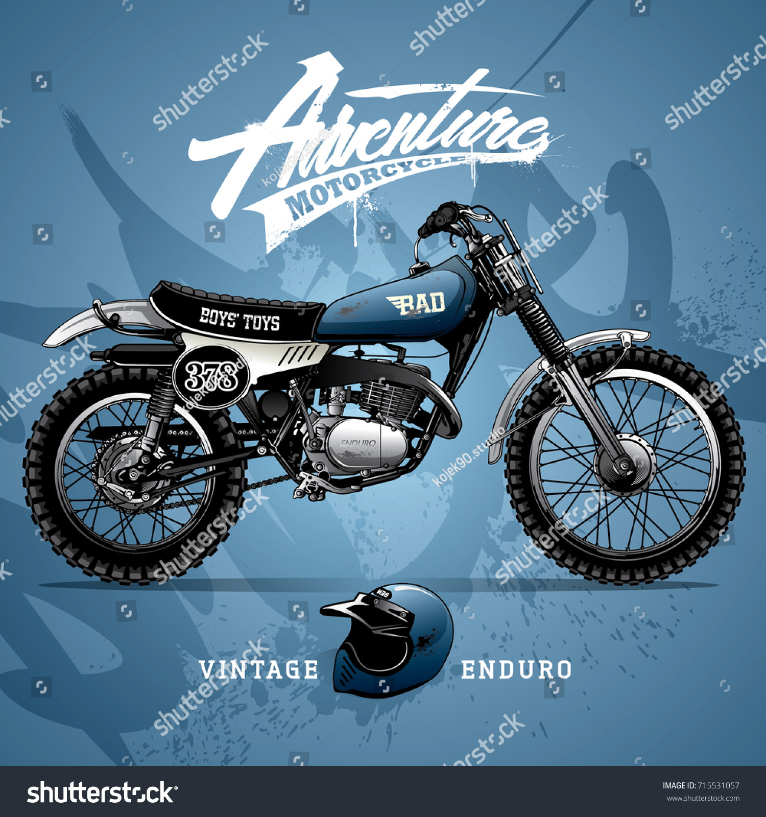 vintage scrambler motorcycle