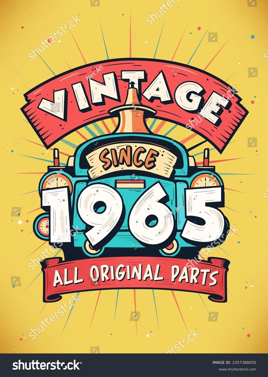 SVG of Vintage Since 1965,  Born in 1965 Vintage Birthday Celebration. svg