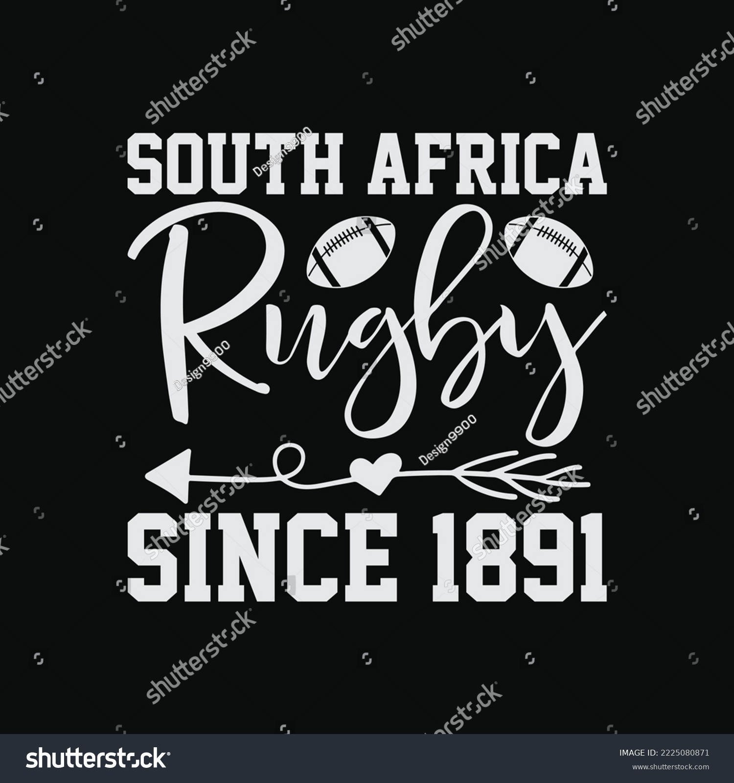 SVG of Vintage South Africa Rugby Since 1891 svg