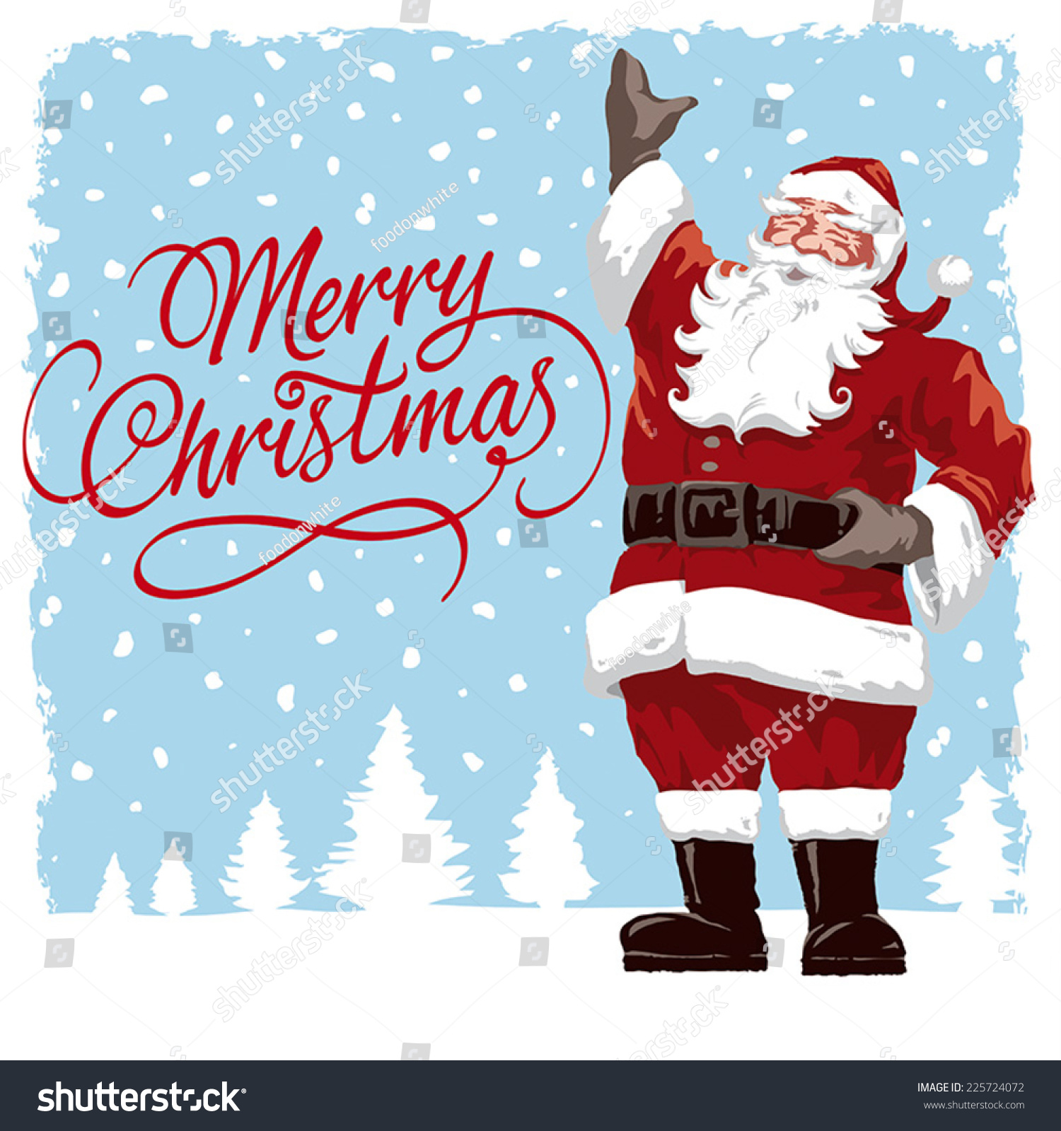 Vintage Style Father Christmas Santa Claus Stock Image Download Now