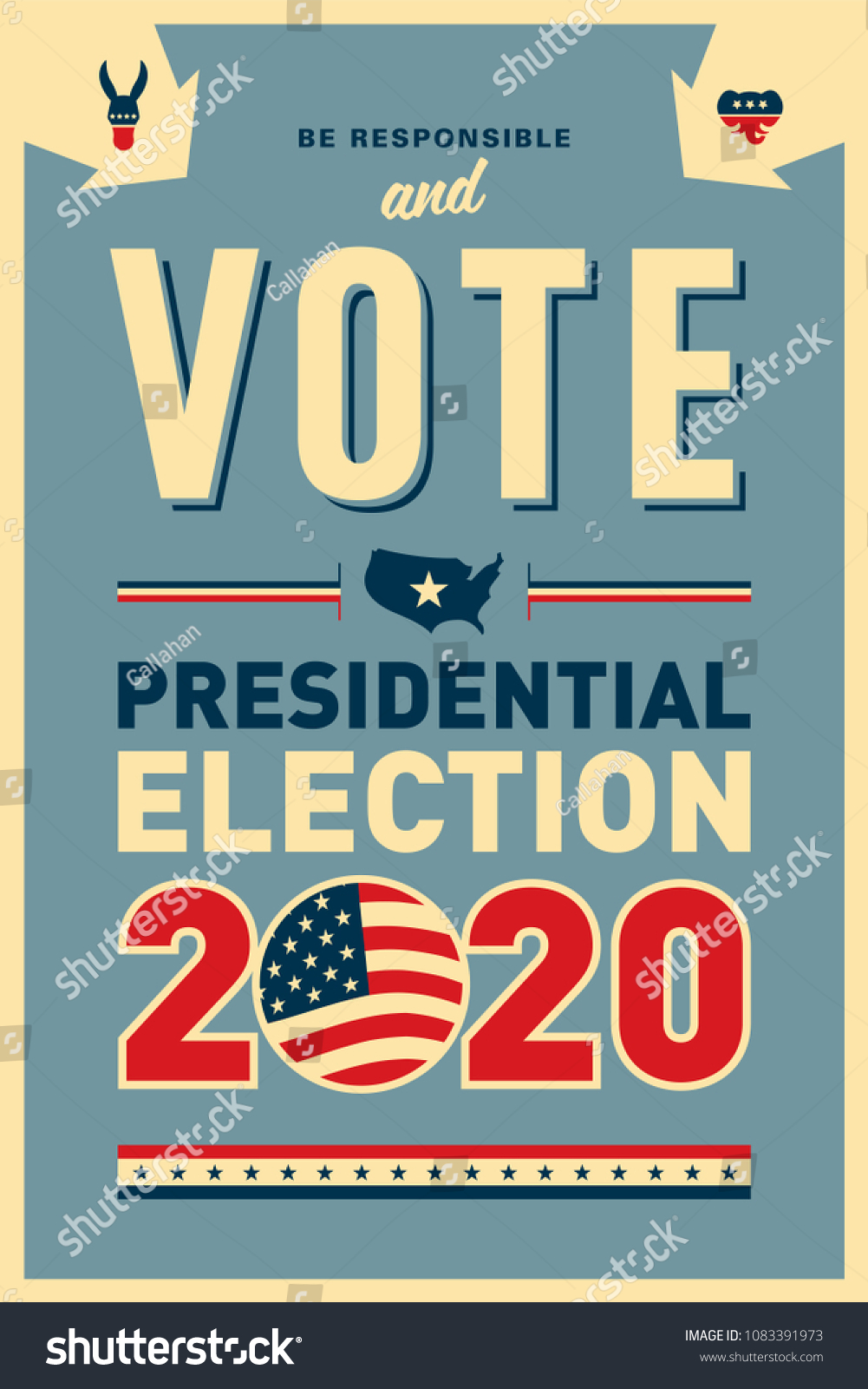 Vintage vote poster Images, Stock Photos & Vectors | Shutterstock