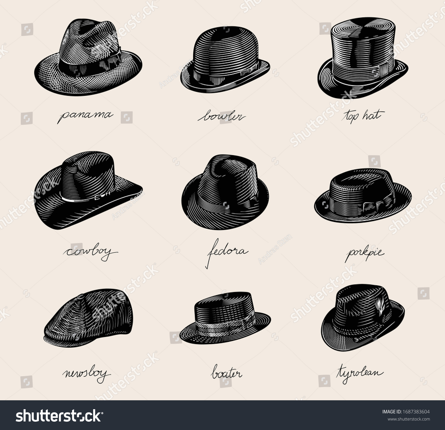 Porkpie hat Images, Stock Photos & Vectors | Shutterstock