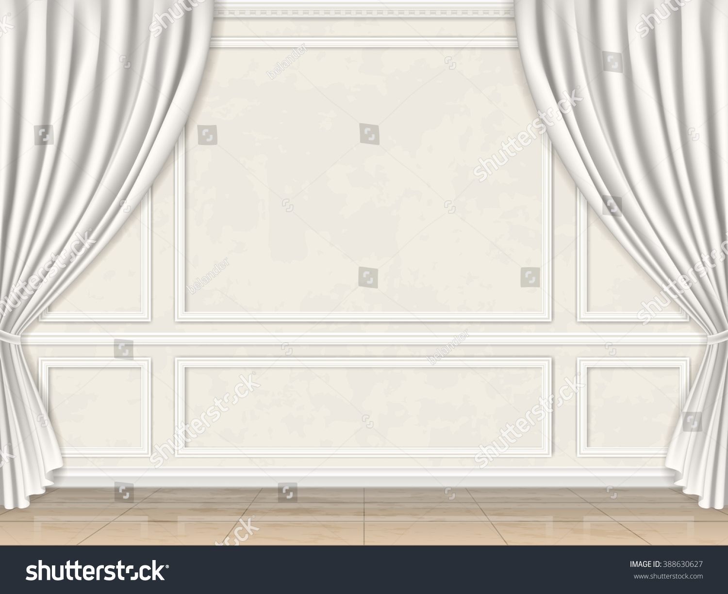 Vintage Wall Classic Style Decorated Panel Stock Vector 388630627 Vintage Wall Classic Style Decorated Panel Stock Vector 388630627
