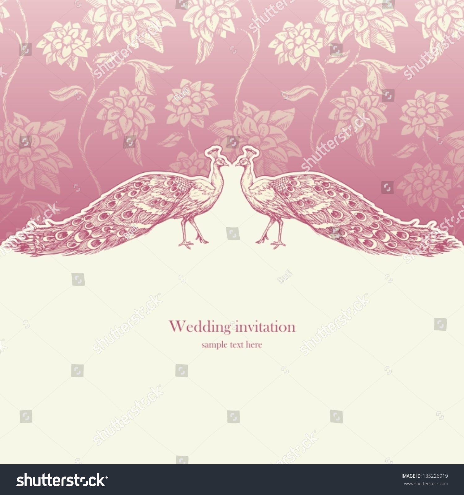 Vintage Wedding Card Design Template ~ Matik for