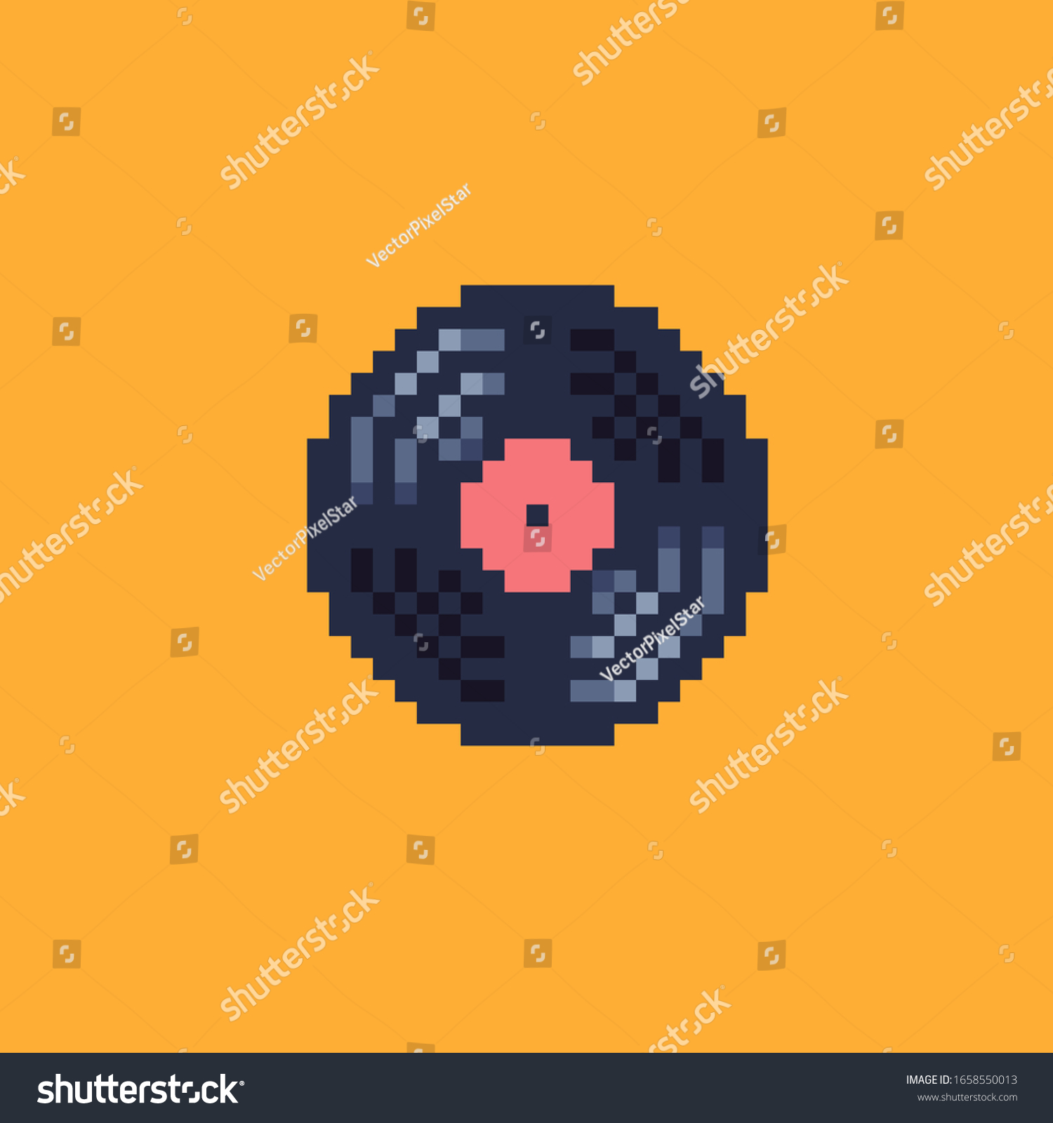 Icono de arte de píxeles de: vector de stock (libre de regalías) 1658550013