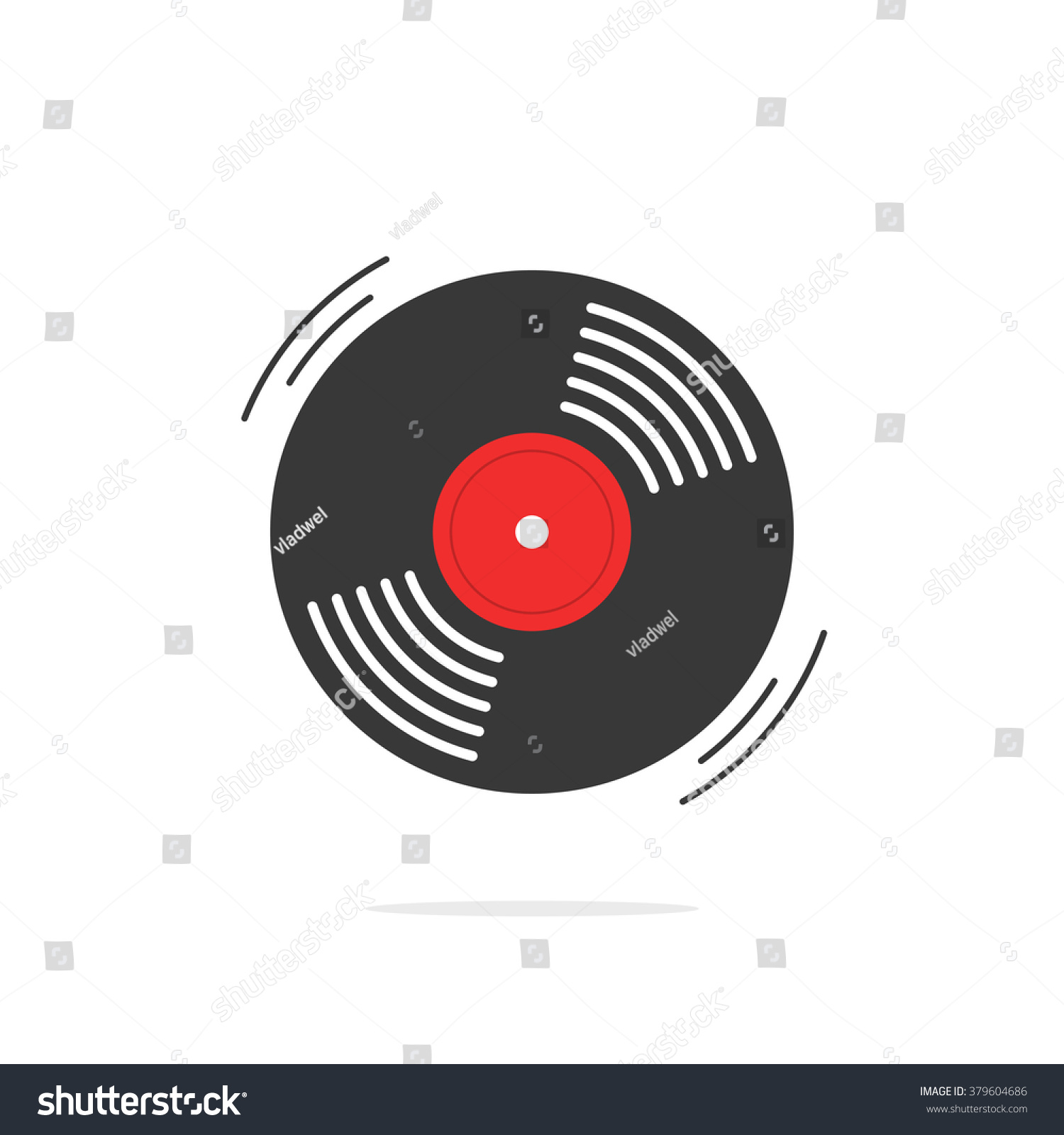 ビニールレコードベクター画像アイコン 蓄音機 ビニールレコードシンボル 回転レコードビニールディスク フラットビニールlp カートーンビニールレコードラベル ロゴモダンなシンプルイラストデザイン 白 のベクター画像素材 ロイヤリティフリー