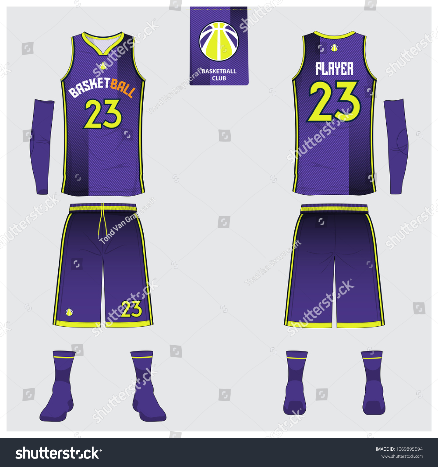 Violet Basketball Jersey Sport Uniform 