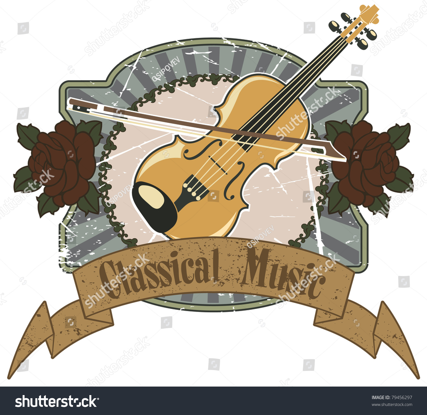 Violin Classical Music Stock Vector Royalty Free 79456297 Shutterstock