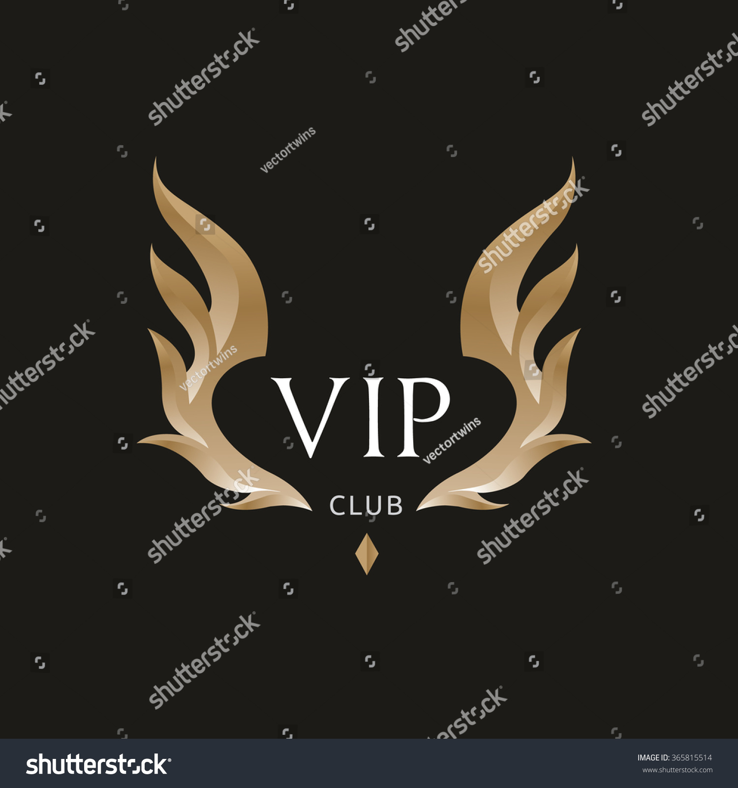 Vip Club Logowing Logovector Logo Template Stock Vector 365815514 Shutterstock Nightclub Logo Template