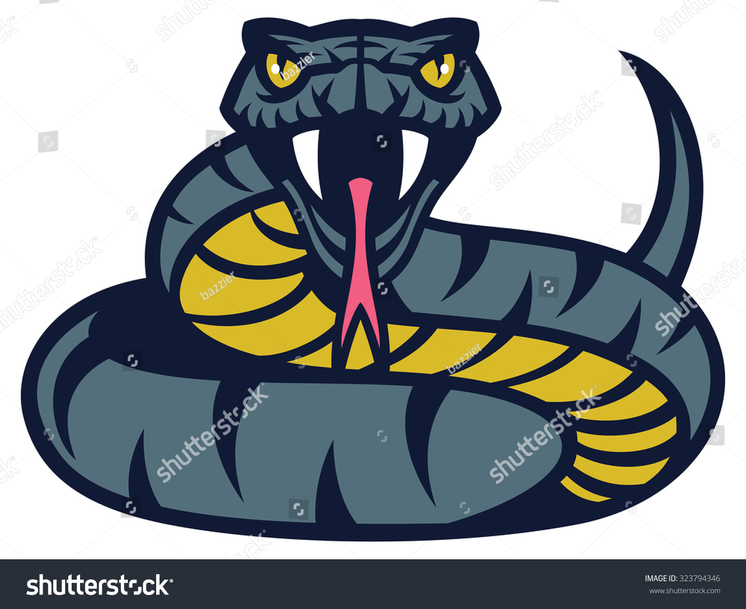 Viper Snake Stock Vector 323794346 - Shutterstock