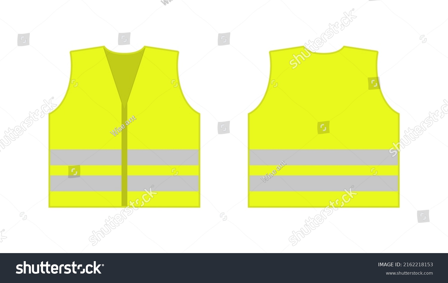 SVG of Vis vest. Visible jacket. Yellow visible vest for safety. Jacket for construction, police and security. High visibility of waistcoat. Reflective uniform for protection. Vector. svg