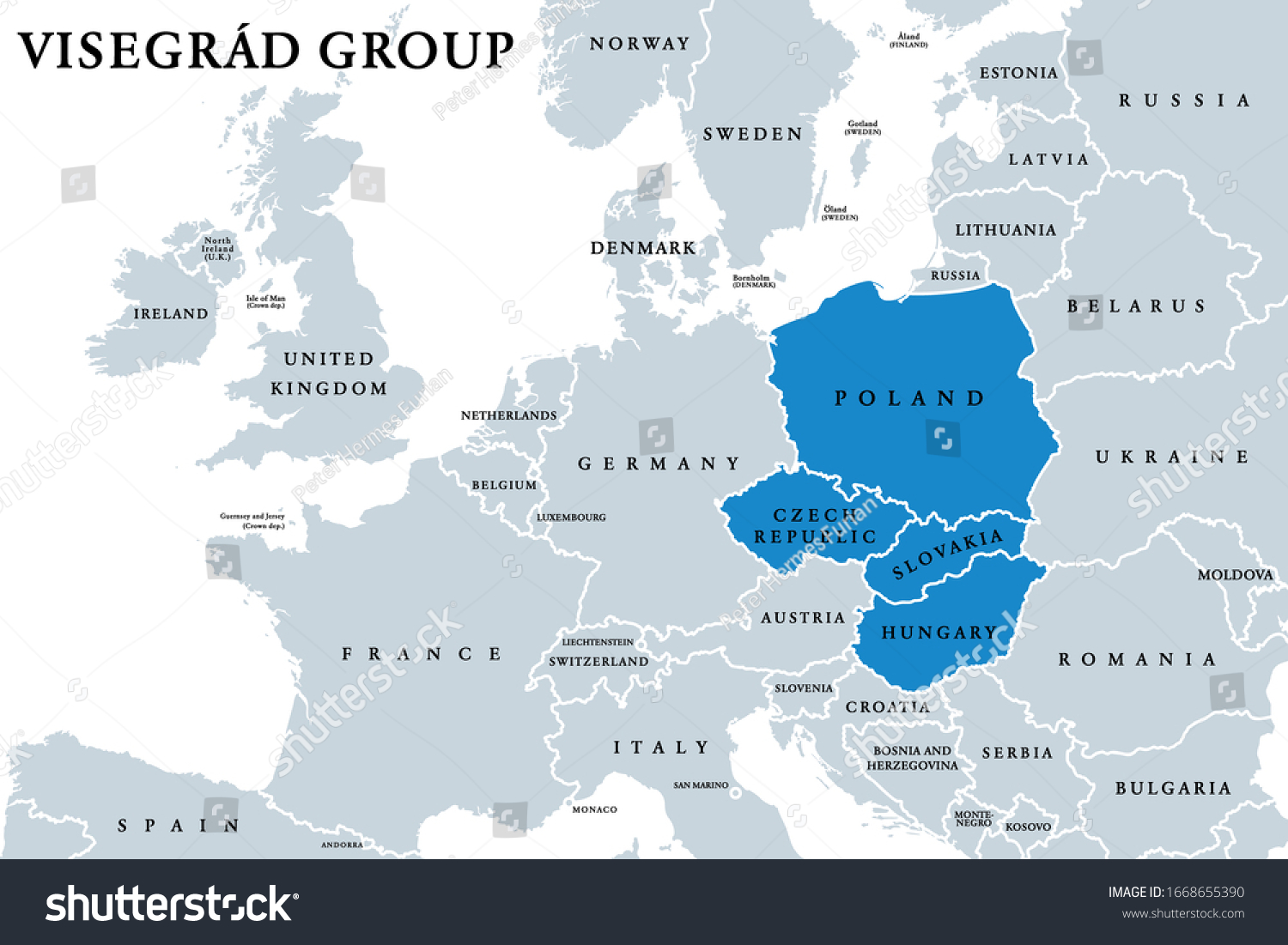 European Countries On A Political Map Central Europe Images, Stock Photos & Vectors | Shutterstock