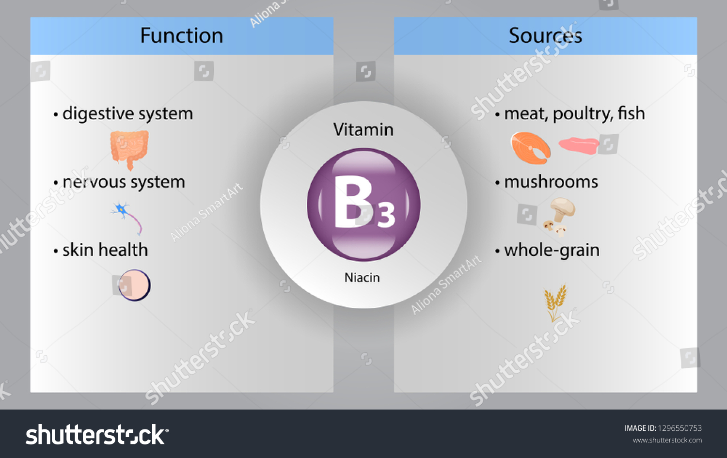 Vitamin B3 Vector Design Vitamin B3 Stock Vector (Royalty Free ...