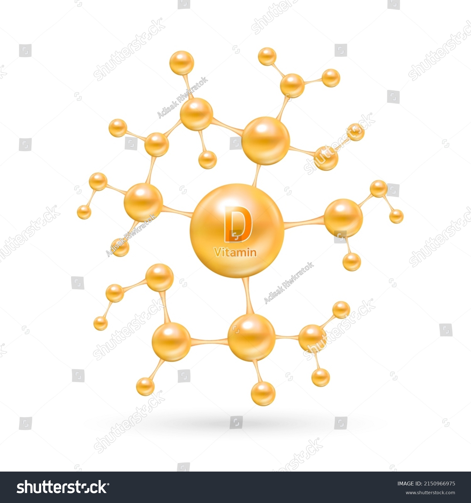 Vitamin D Complex Minerals Molecular Form Stock Vector (Royalty Free ...