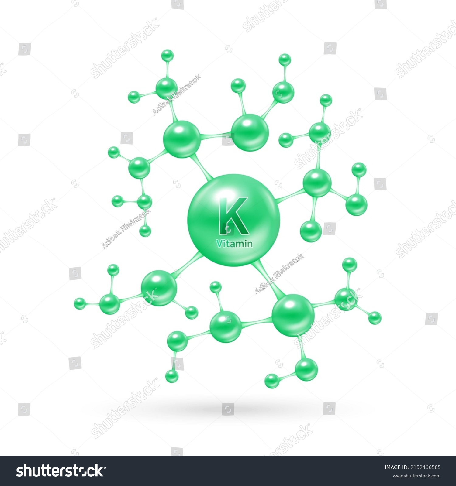 Vitamin K Complex Minerals Molecular Form Stock Vector (Royalty Free ...