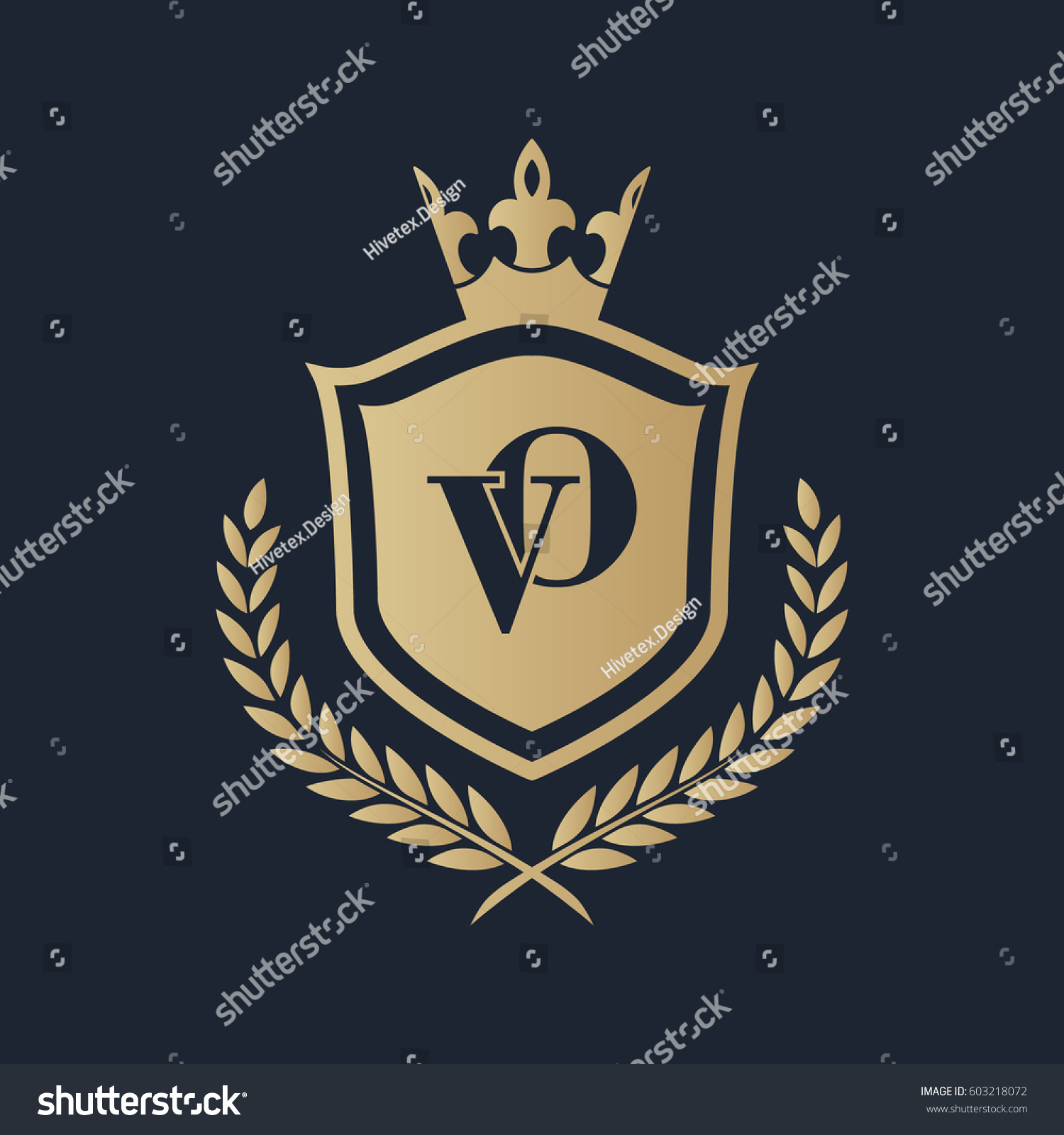 Vo Logo Stock Vector Royalty Free