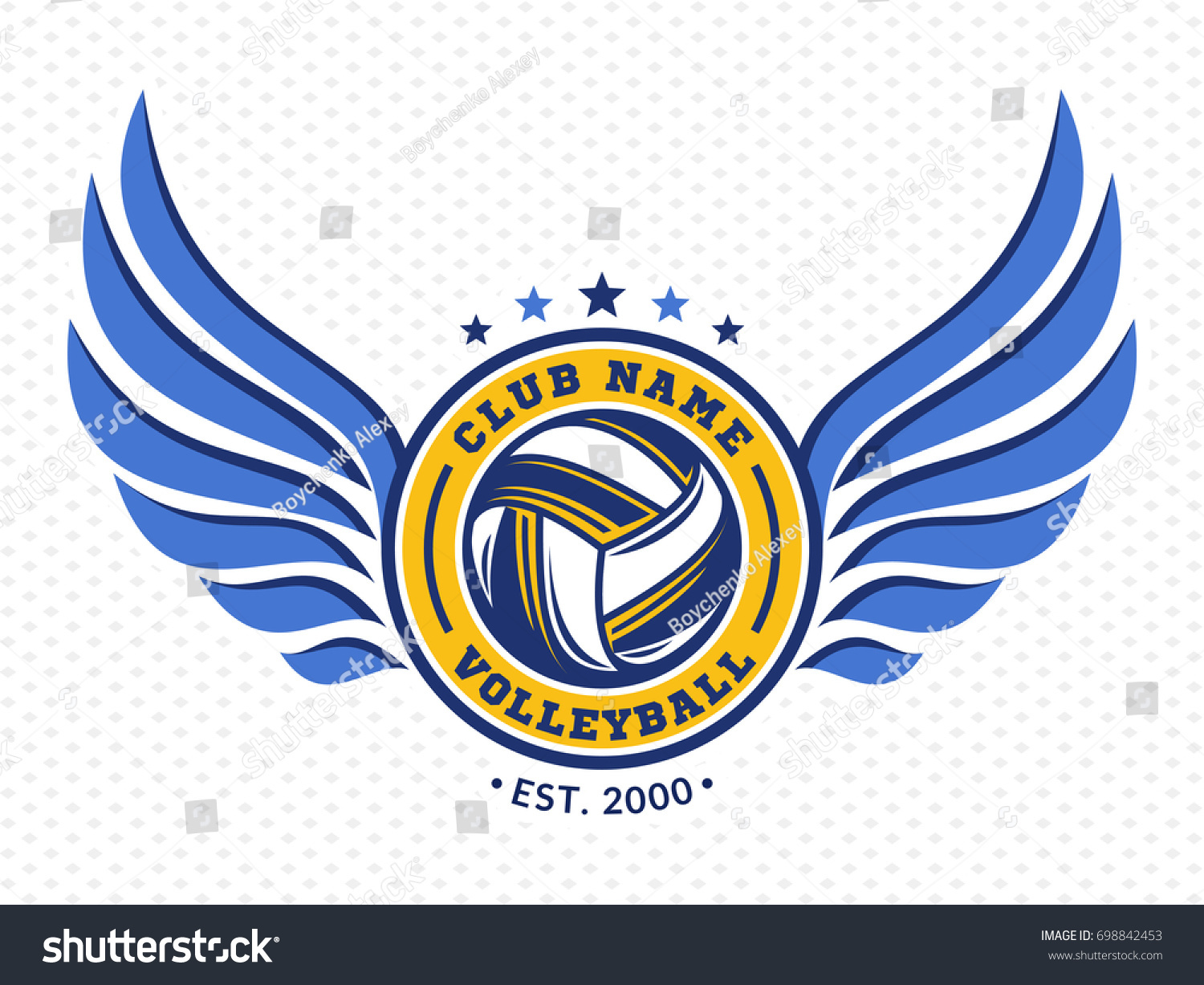 Download Volleyball Club Logo Emblem Icons Designs Stock Vector ...