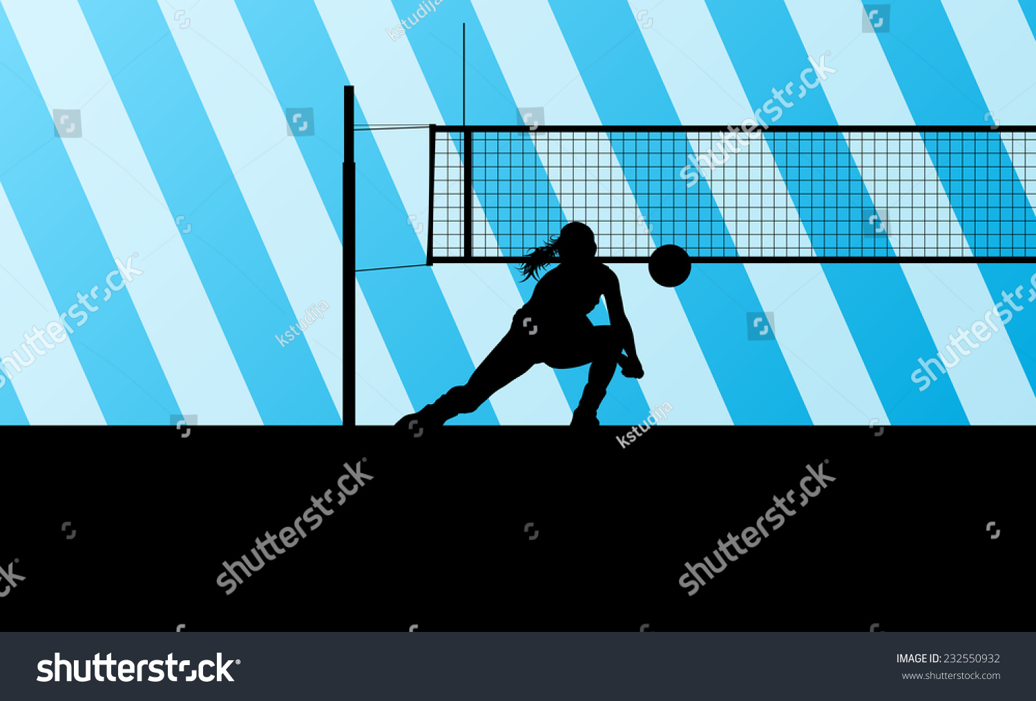 5,318 Girls volleyball silhouette Images, Stock Photos & Vectors ...