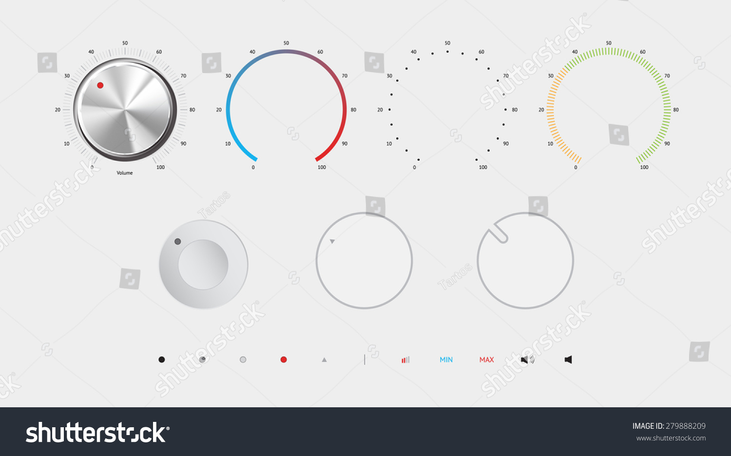 Volume Button Vector Illustration All By: เวกเตอร์สต็อก (ปลอดค่า ...