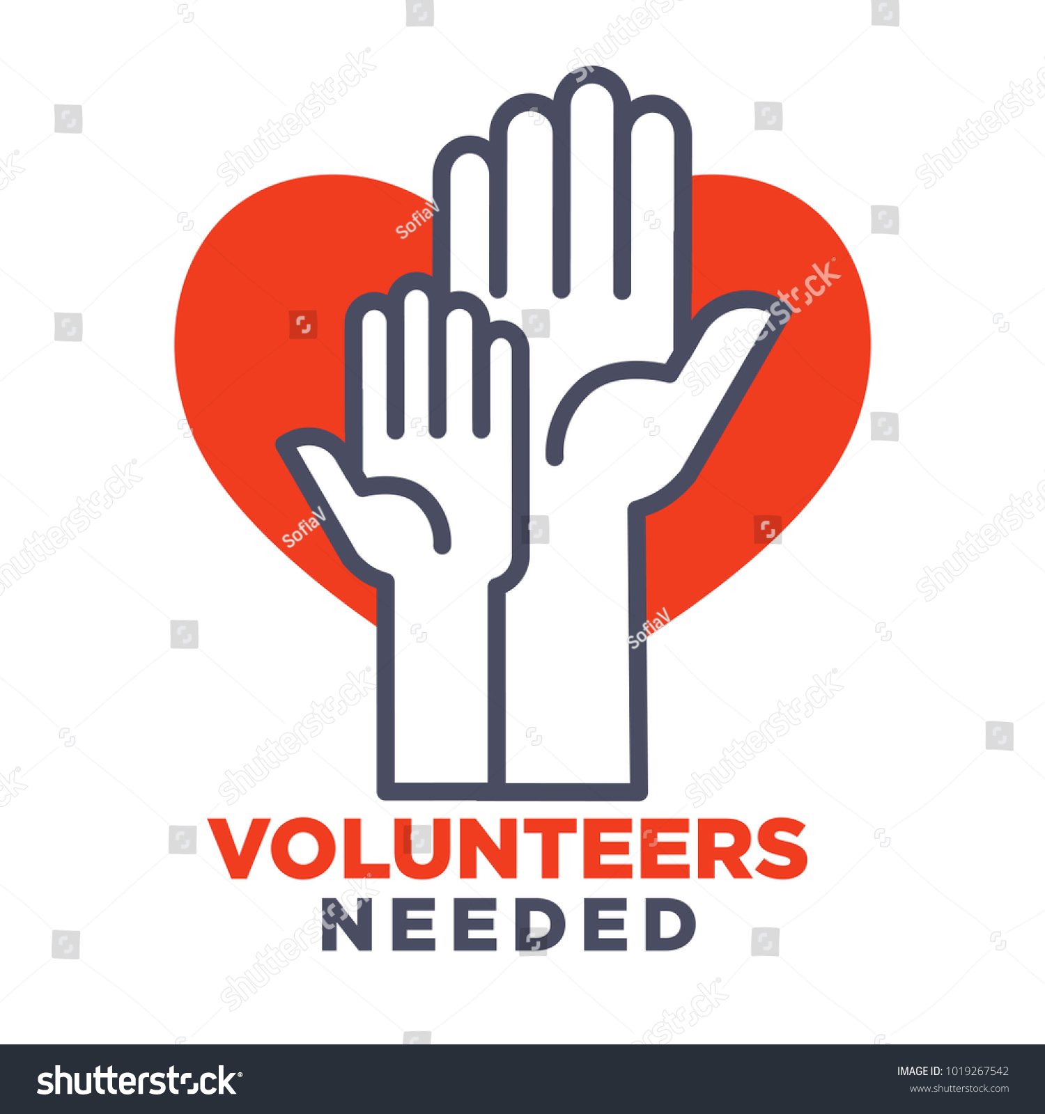 SVG of Volunteers needed agittive poster to join for charity svg
