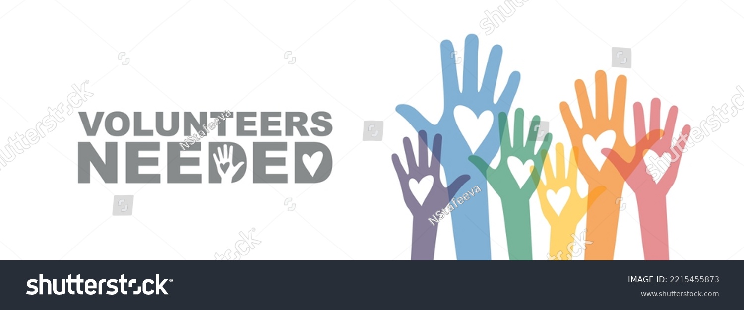 SVG of Volunteers Needed banner. Flat vector illustration. svg