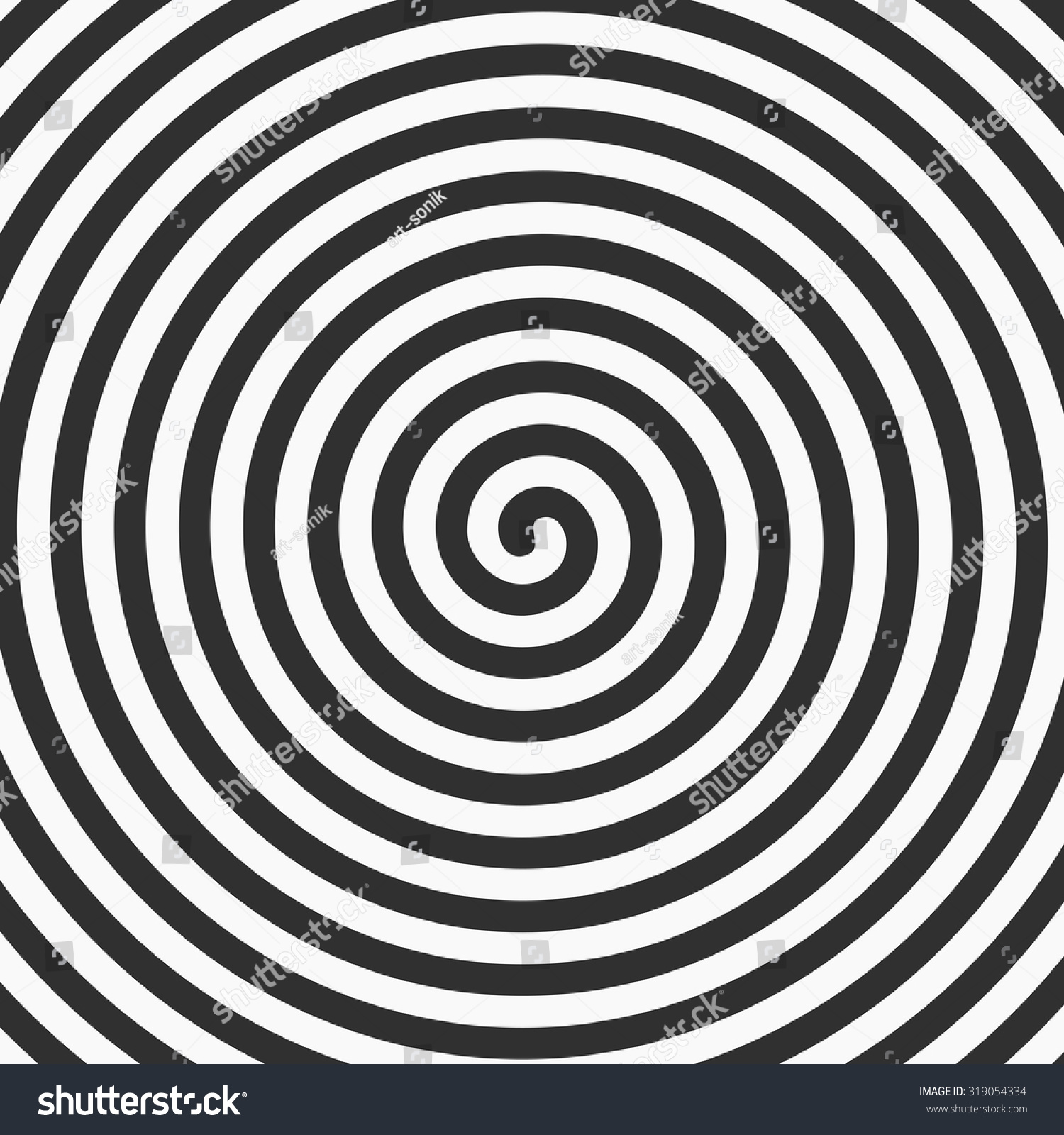 Volute, Spiral, Concentric Lines, Circular, Rotating Background. Vector ...