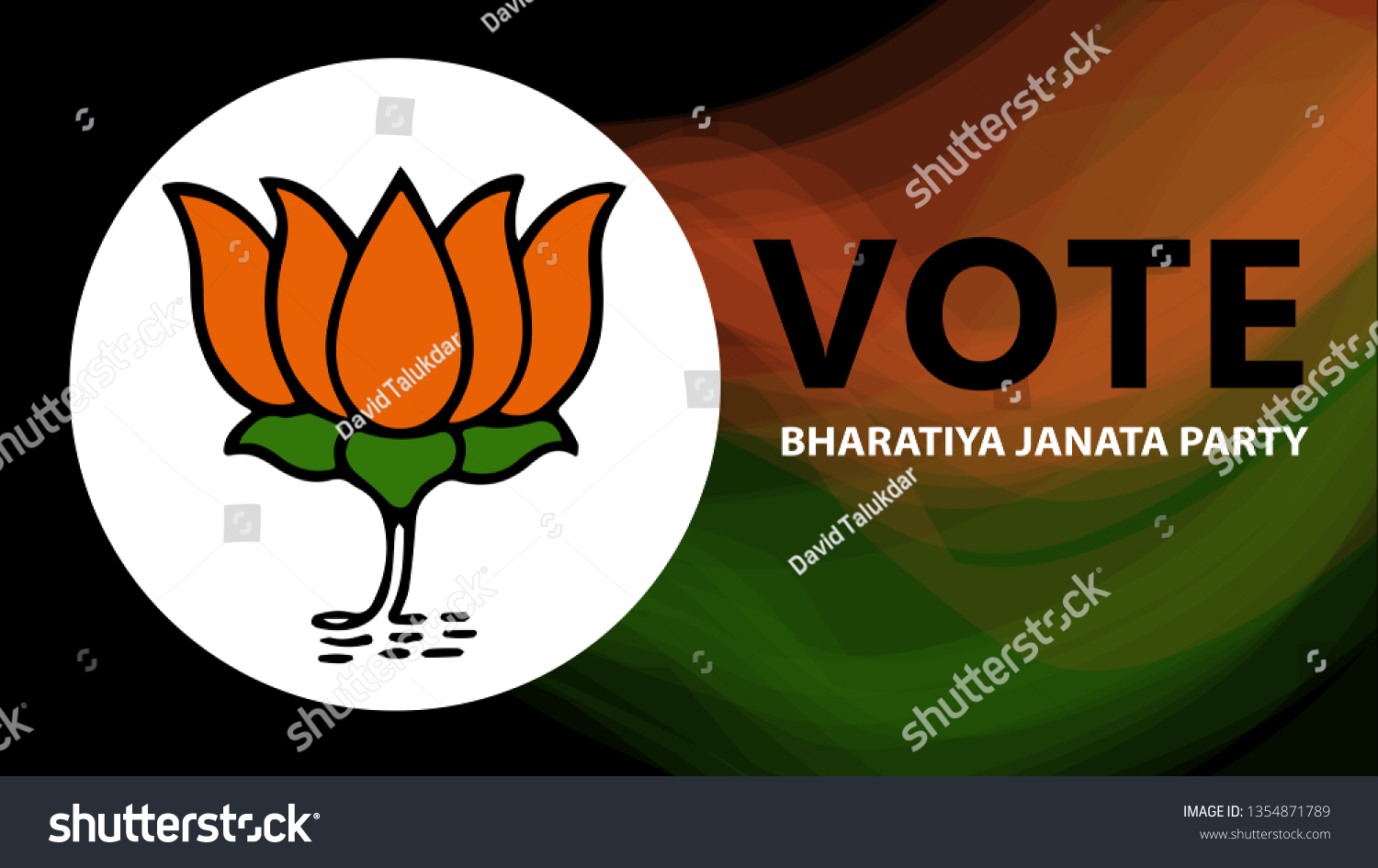 SVG of Vote for BJP svg