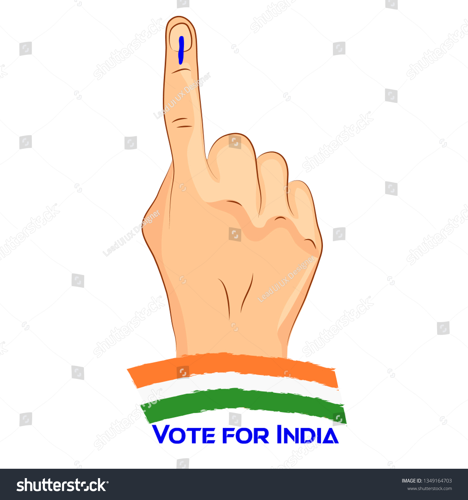 SVG of vote for india svg
