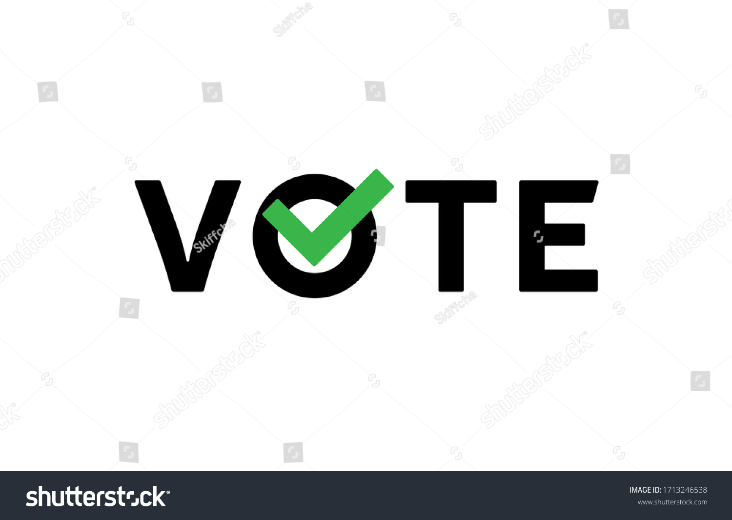 Voting Symbols Vector Design Template Elections Stock Vector Royalty