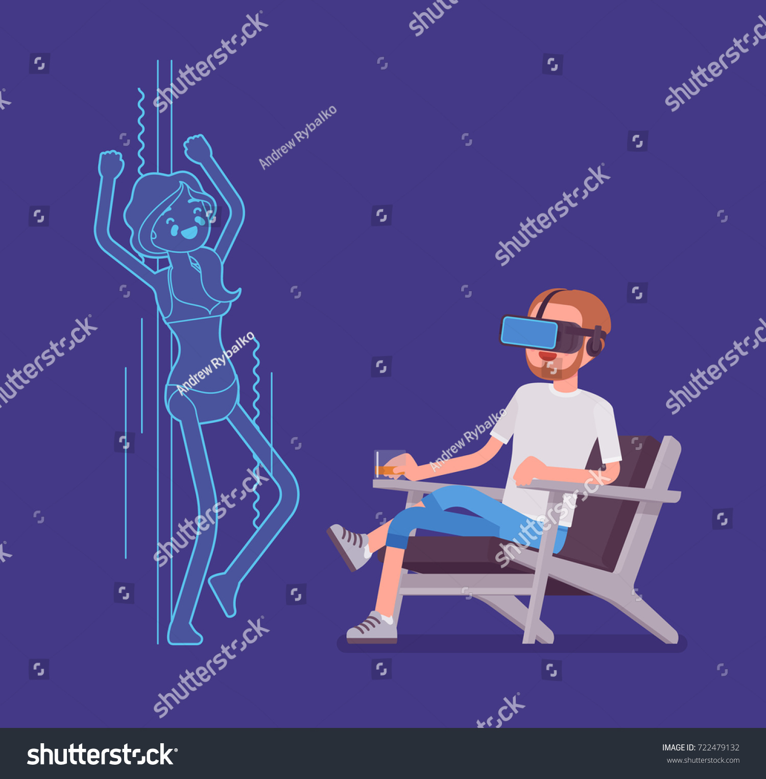 Naked women on massage table