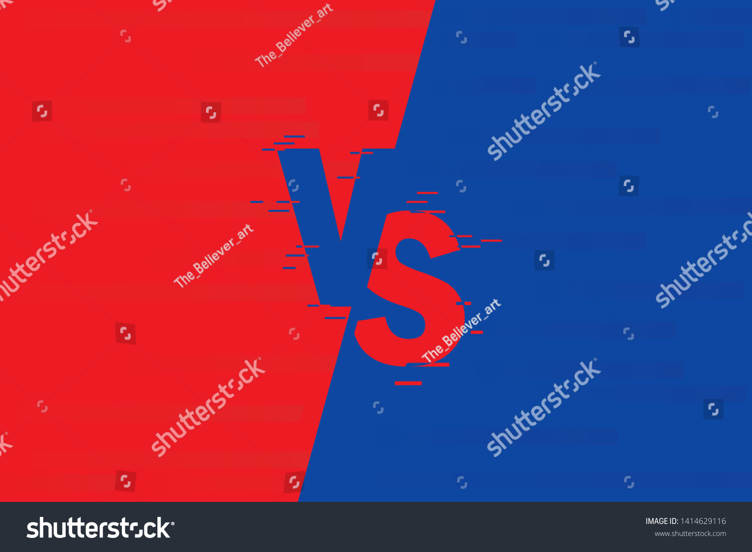 Vs Fight Backgrounds Against Each Other Stock Vector Royalty Free
