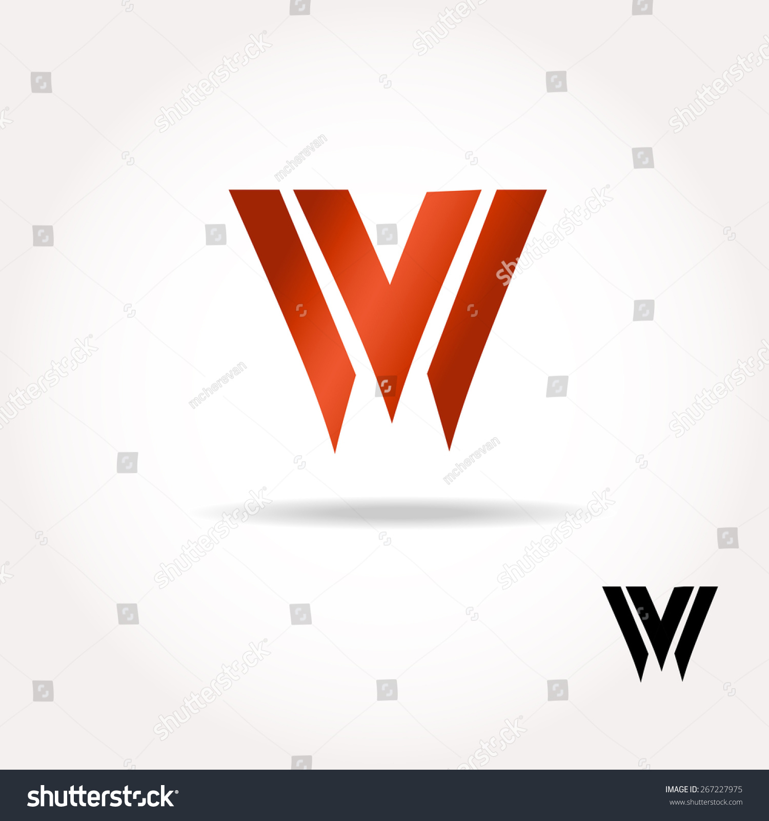 W Letter Bright Colors Logo - Vector Illustration, Easy Editable For ...