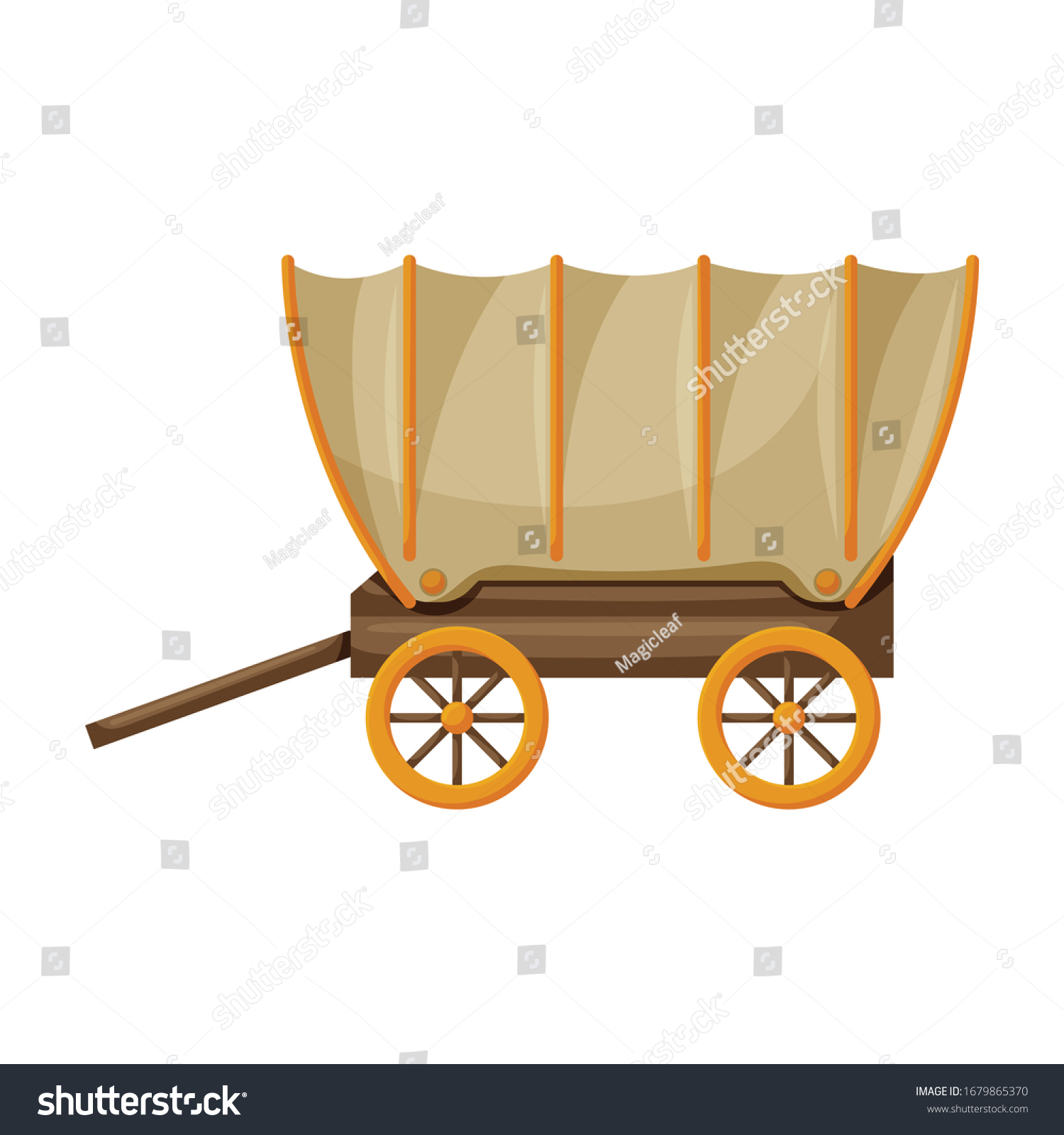 SVG of Wagon of west, wild vector icon.Cartoon vector icon isolated on white background wagon of west, wild. svg