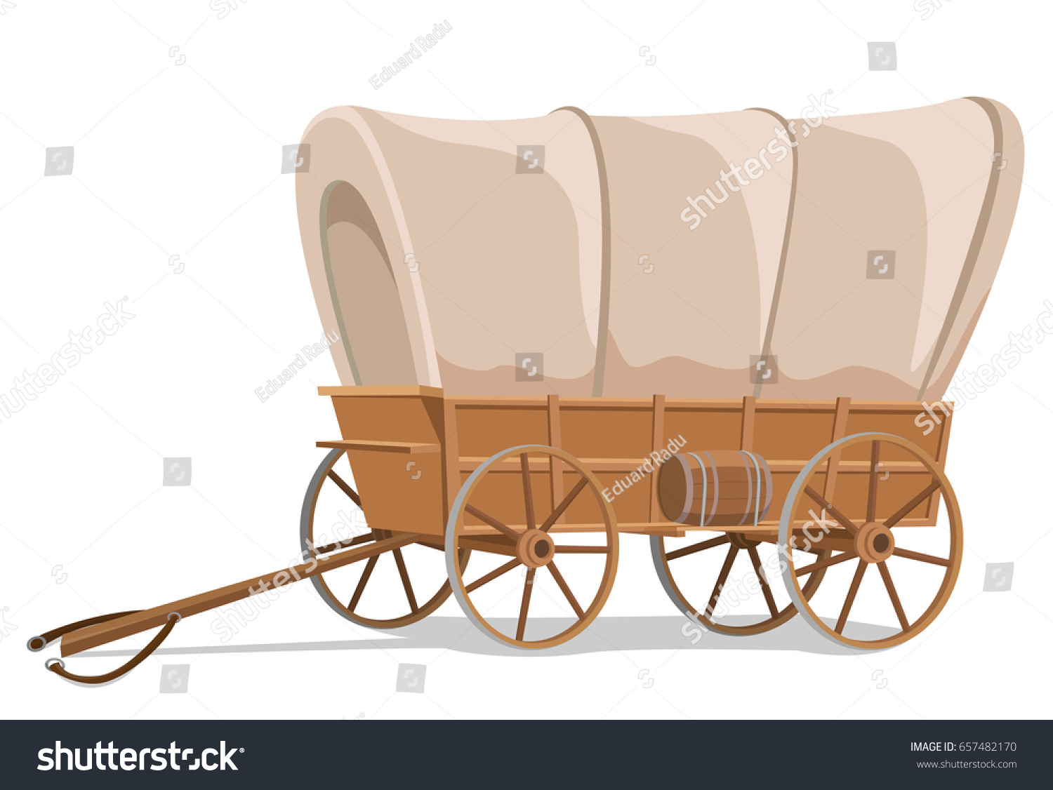 SVG of Wagon wild west style svg