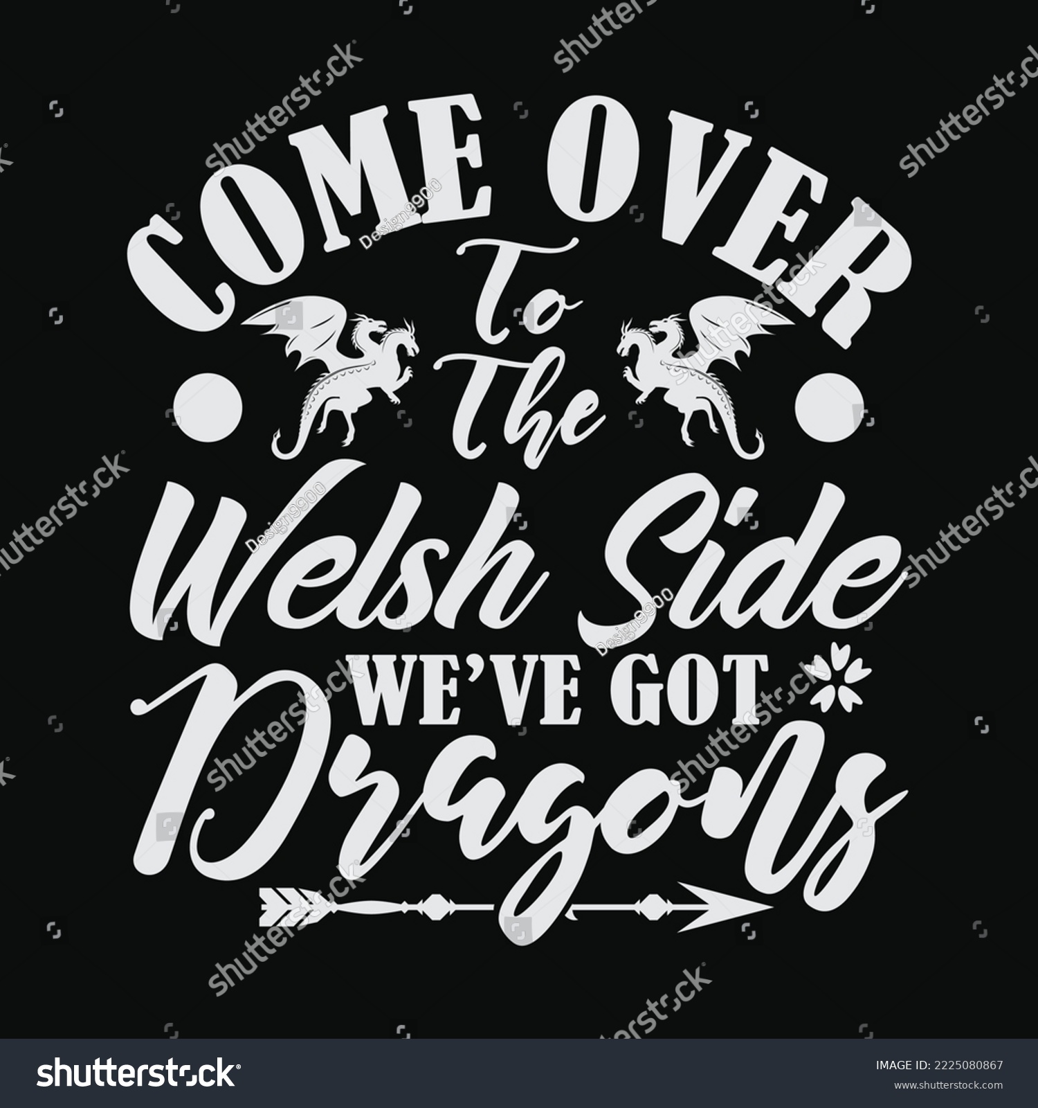 SVG of Wales Rugby Dragons Come Over To Welsh Side 6 Nations Fan svg