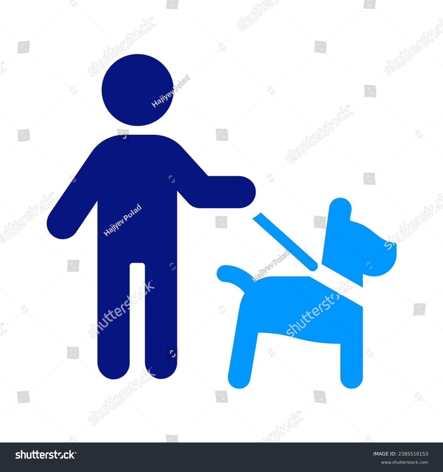 SVG of Walking With Helper dog. Man Carrying A Dog With A Belt To Walk. Pet sitting. Special Need Services. Behavior Correction. svg
