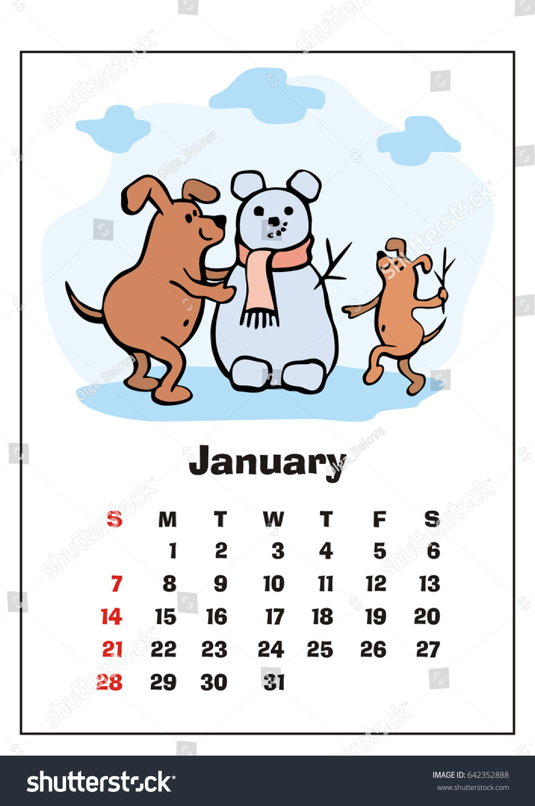 Funny January Calendars - FREE DOWNLOAD